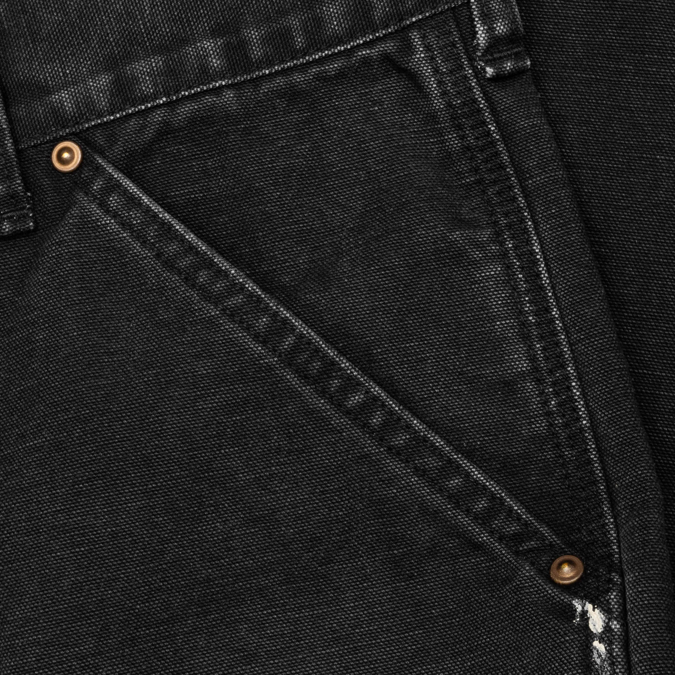 Double Knee Pants - Black