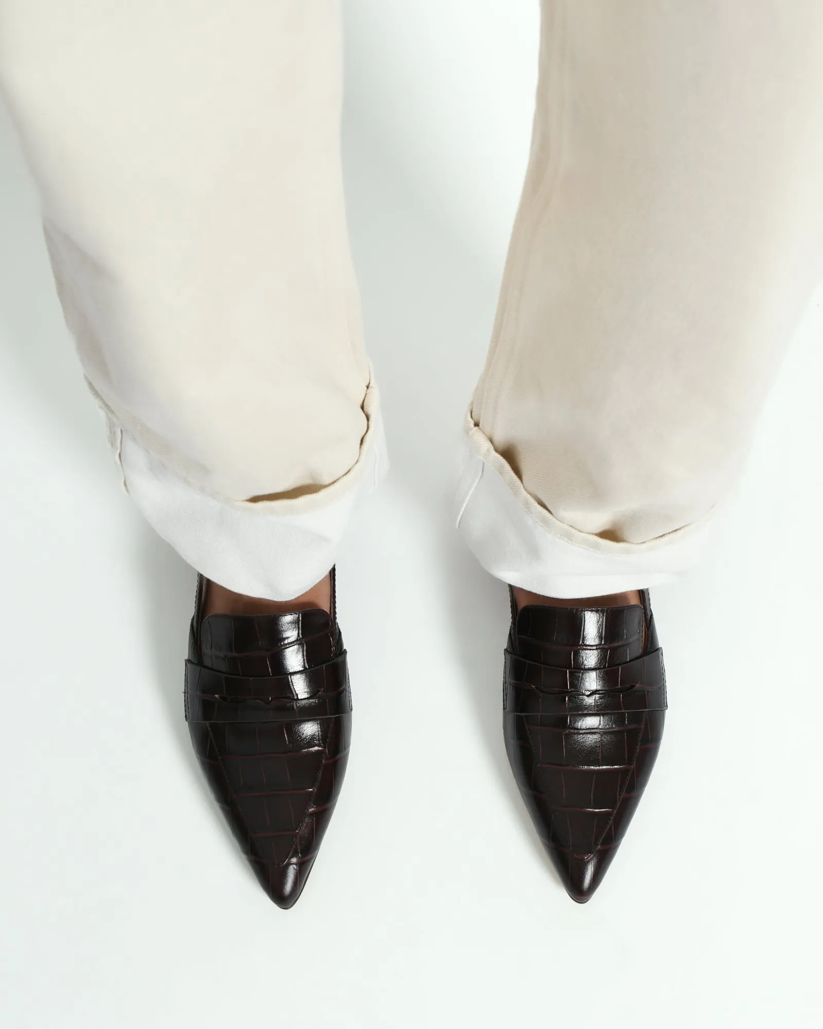 ELOISE DRESS FLATS CHOCOLATE CROC