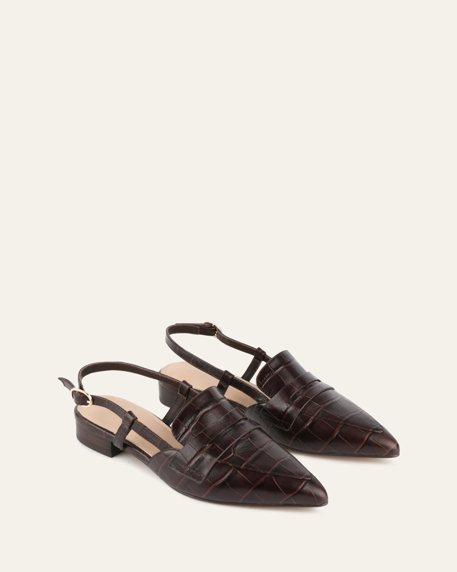 ELOISE DRESS FLATS CHOCOLATE CROC