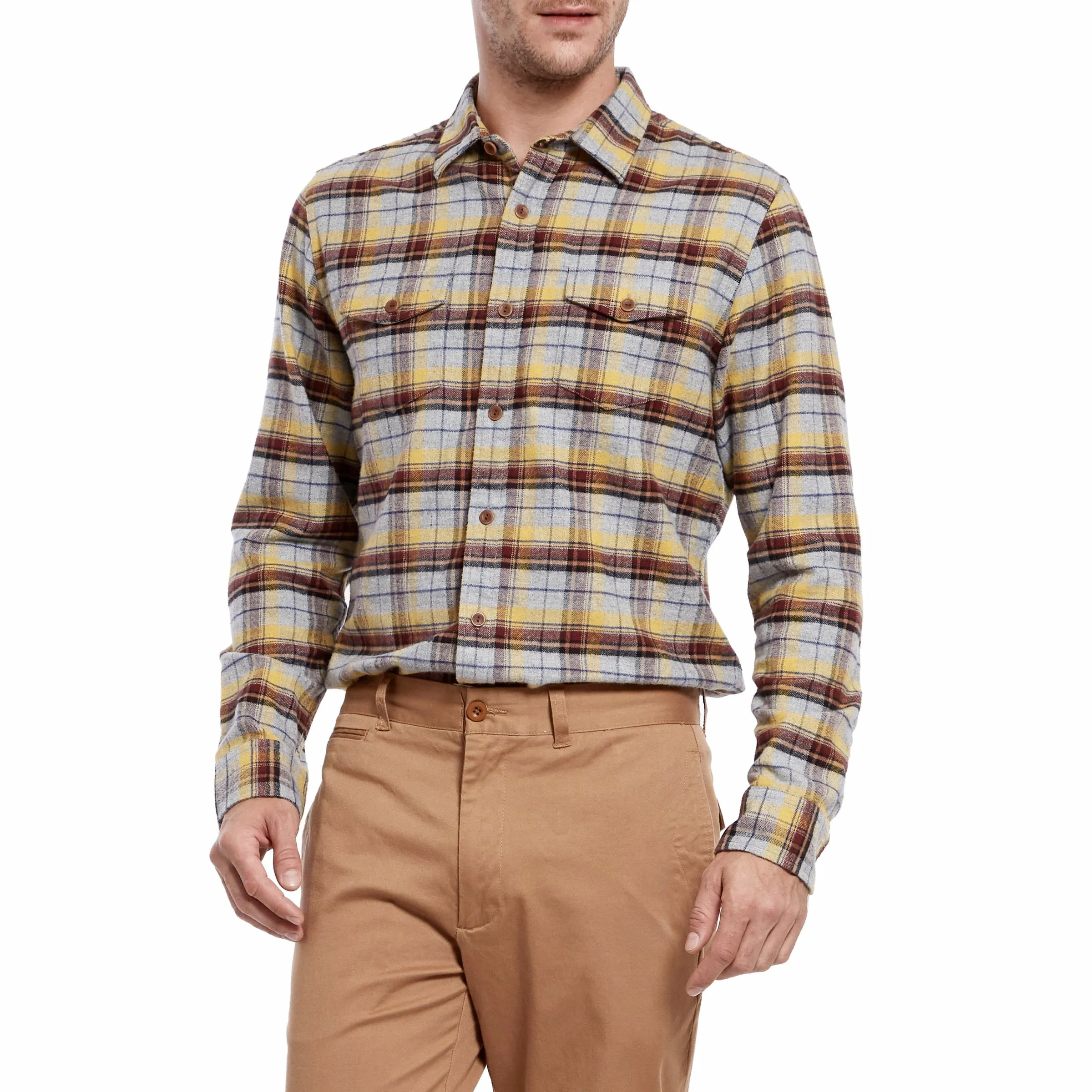 Falmar Vintage Flannel - Yellow Plaid (Final Sale)*