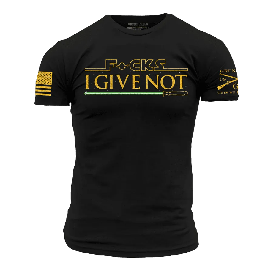 F*cks I Give Not T-Shirt - Black