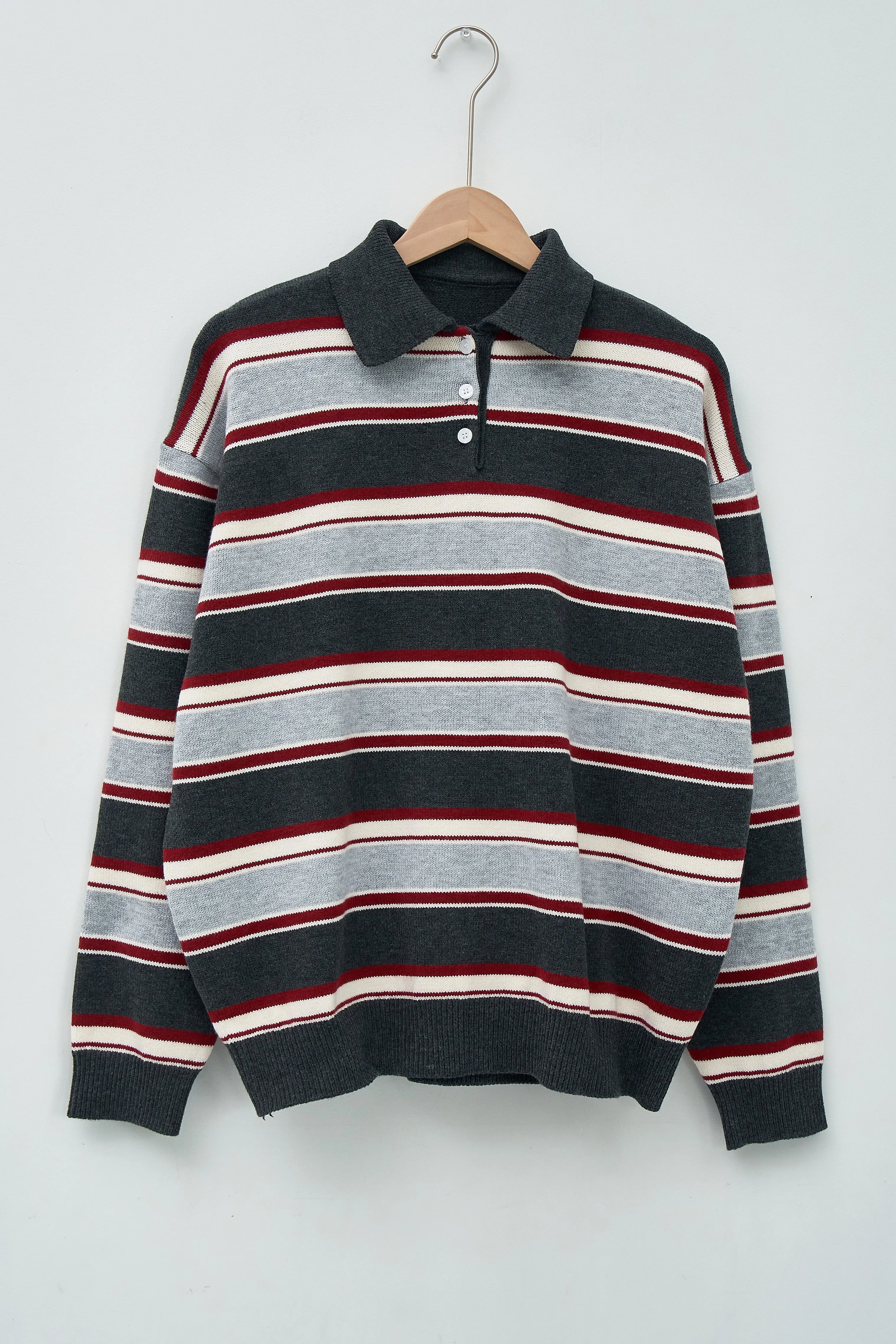 Flynn Stripe Collar Sweater