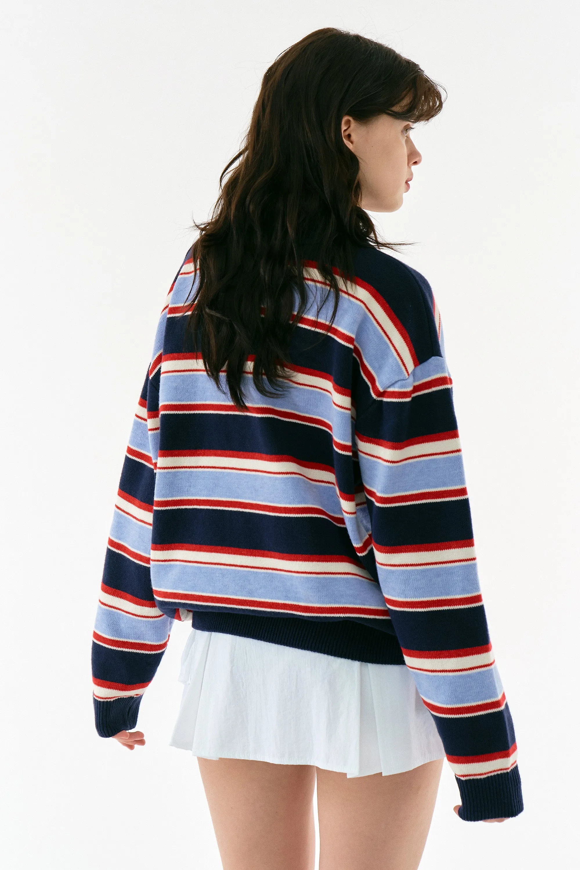Flynn Stripe Collar Sweater