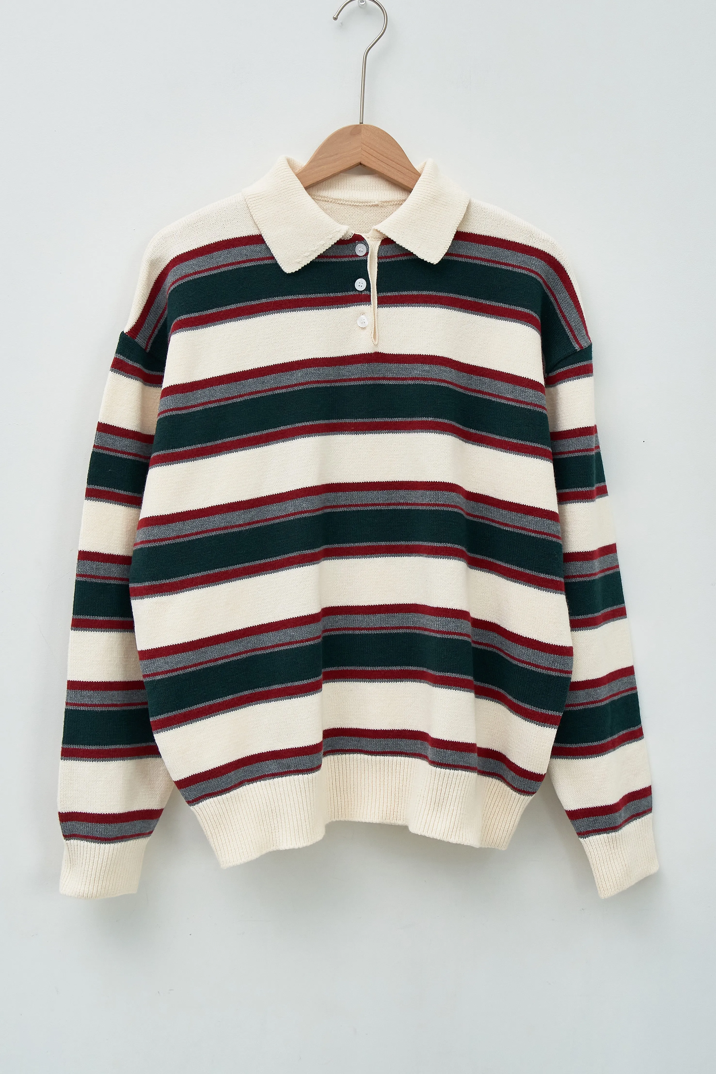 Flynn Stripe Collar Sweater