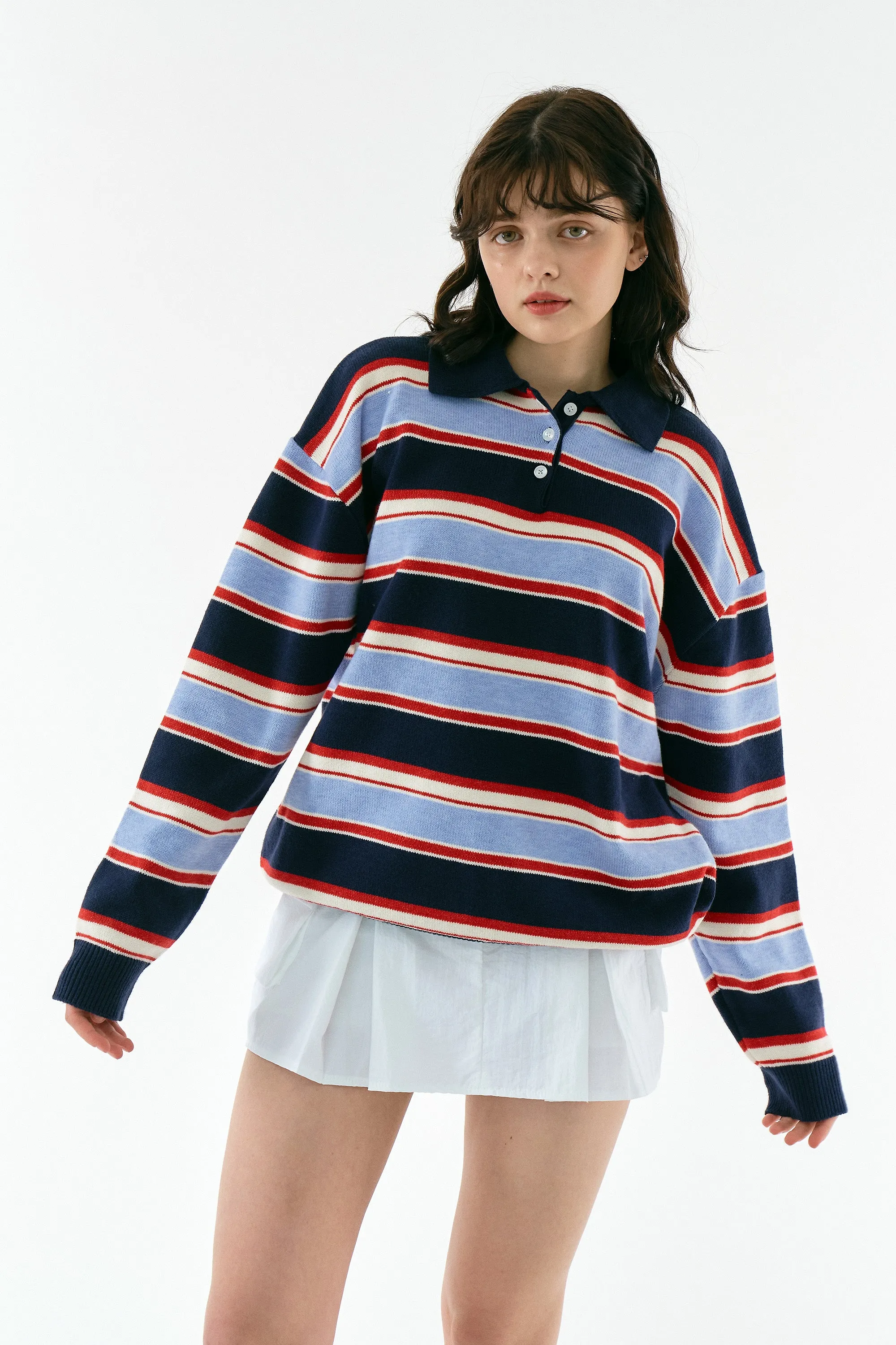 Flynn Stripe Collar Sweater