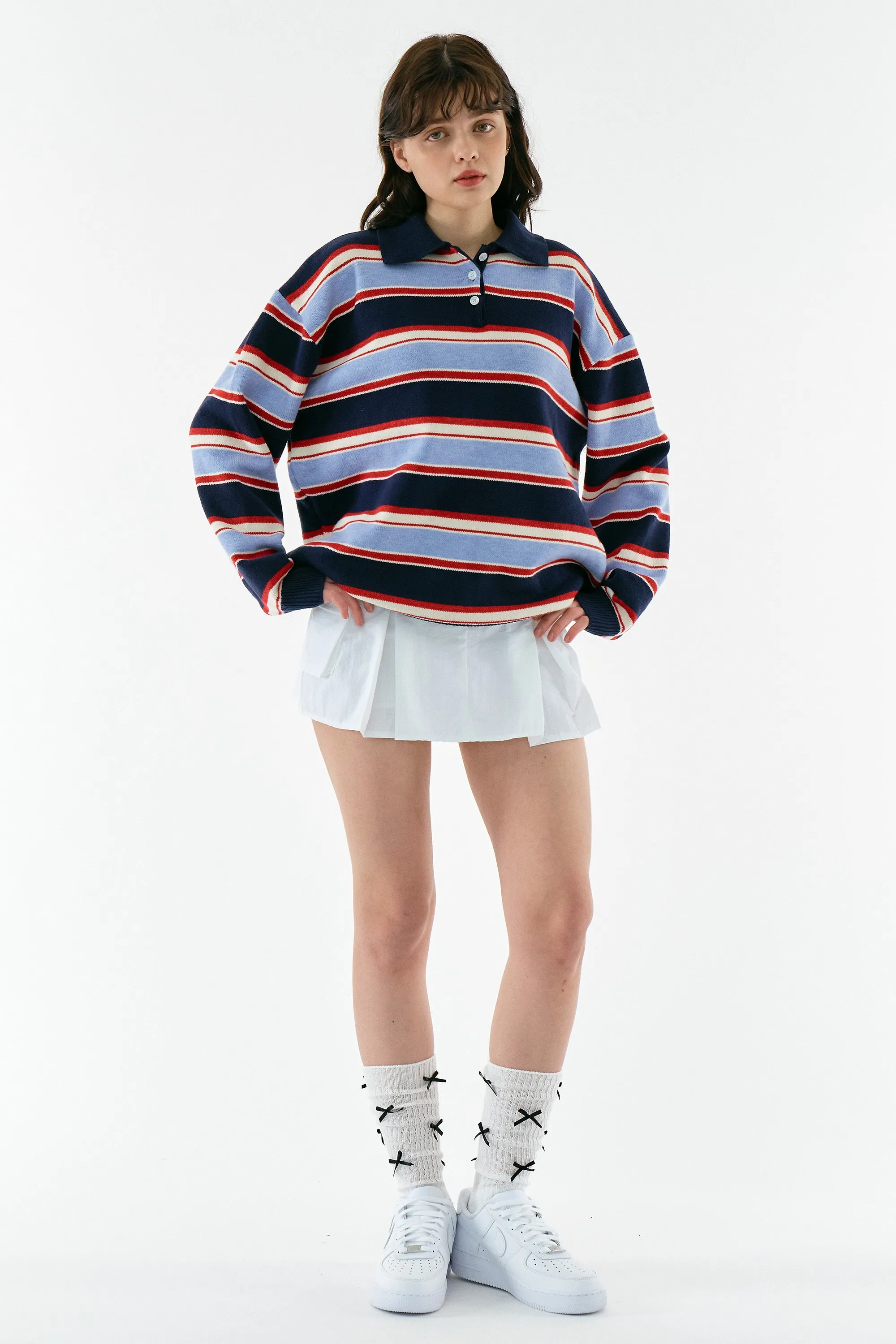 Flynn Stripe Collar Sweater