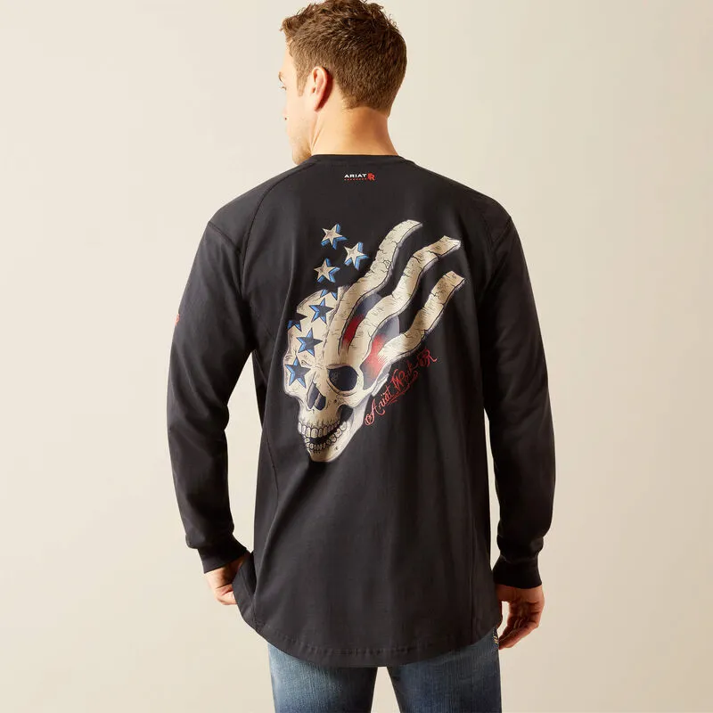 FR Air American Scream T-Shirt, Long Sleeve Black