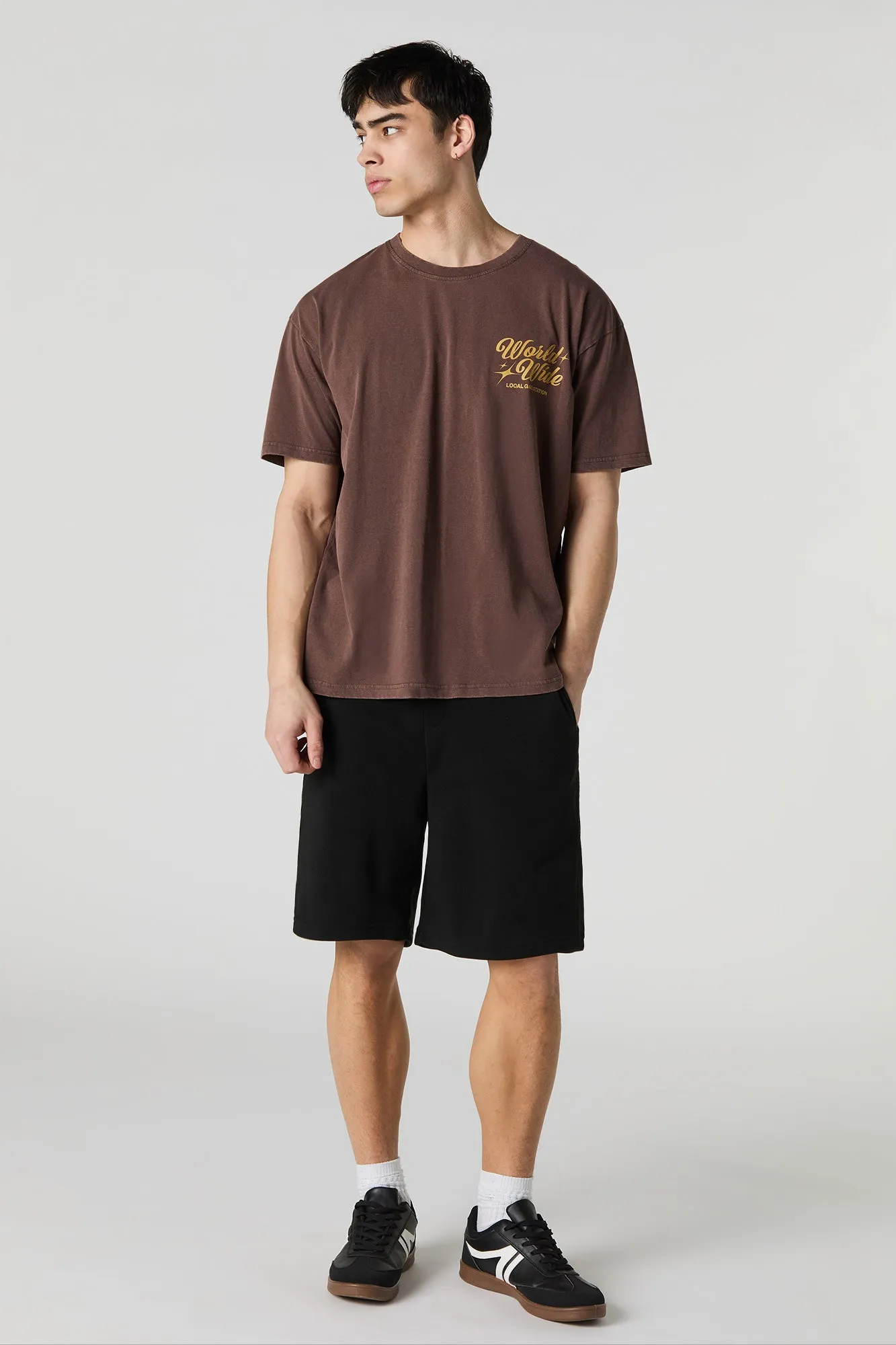 Gas Station Graphic Washed Relaxed T-Shirt