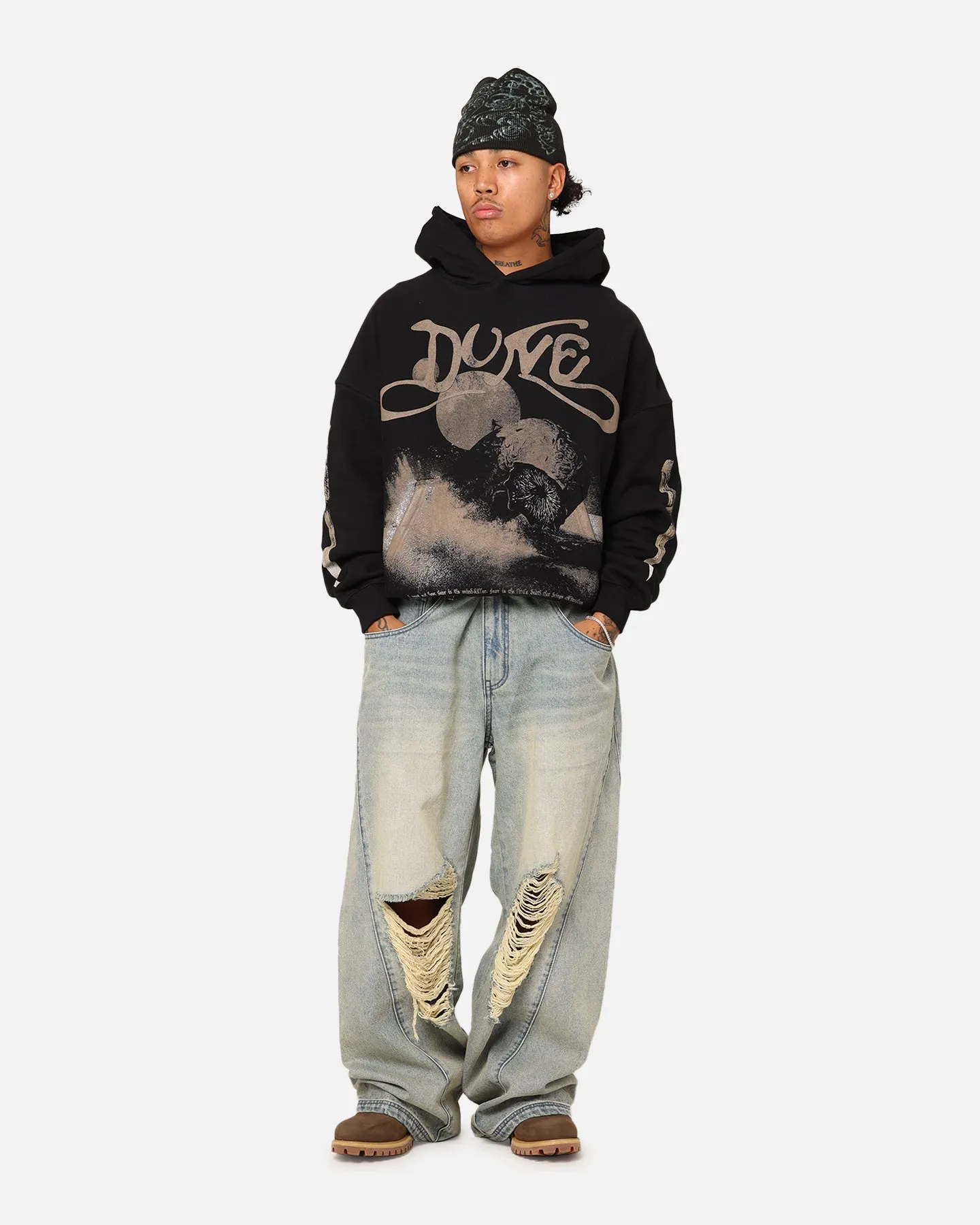 Goat Crew X Dune Heavyweight Hoodie Black