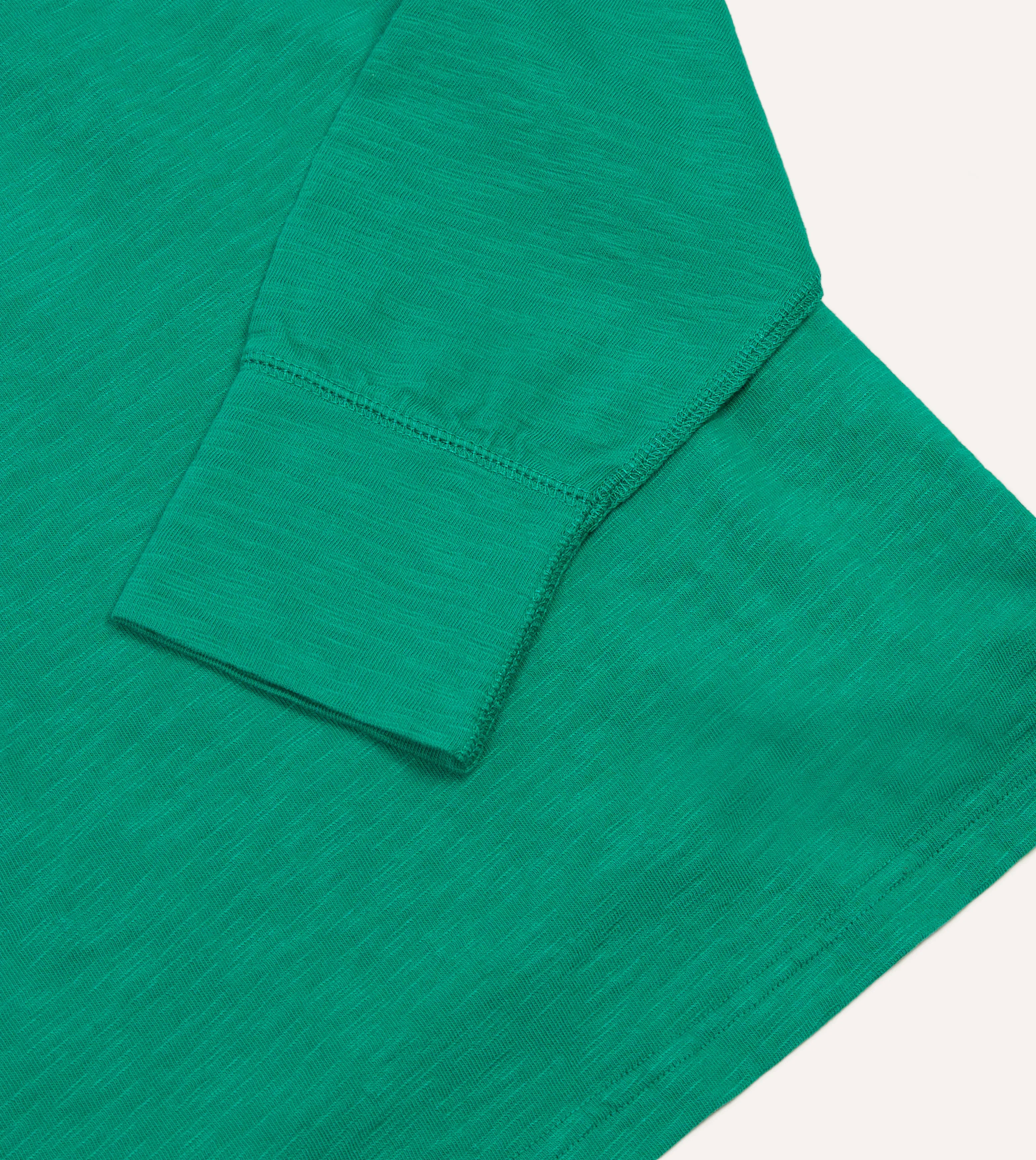 Green and Pink Chevron Flamé Cotton Rugby Shirt
