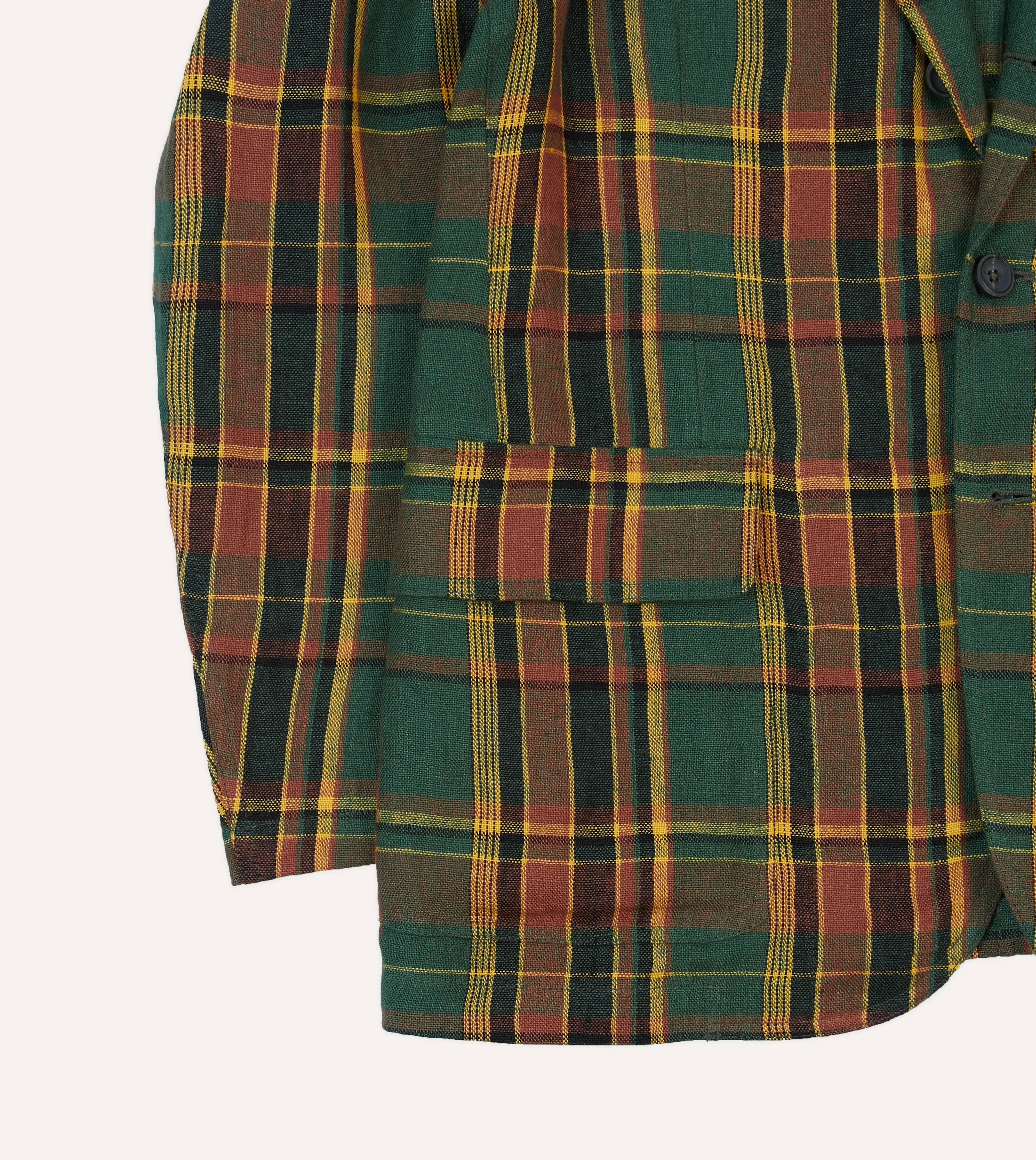 Green Linen Madras Check Games Blazer Mk. I