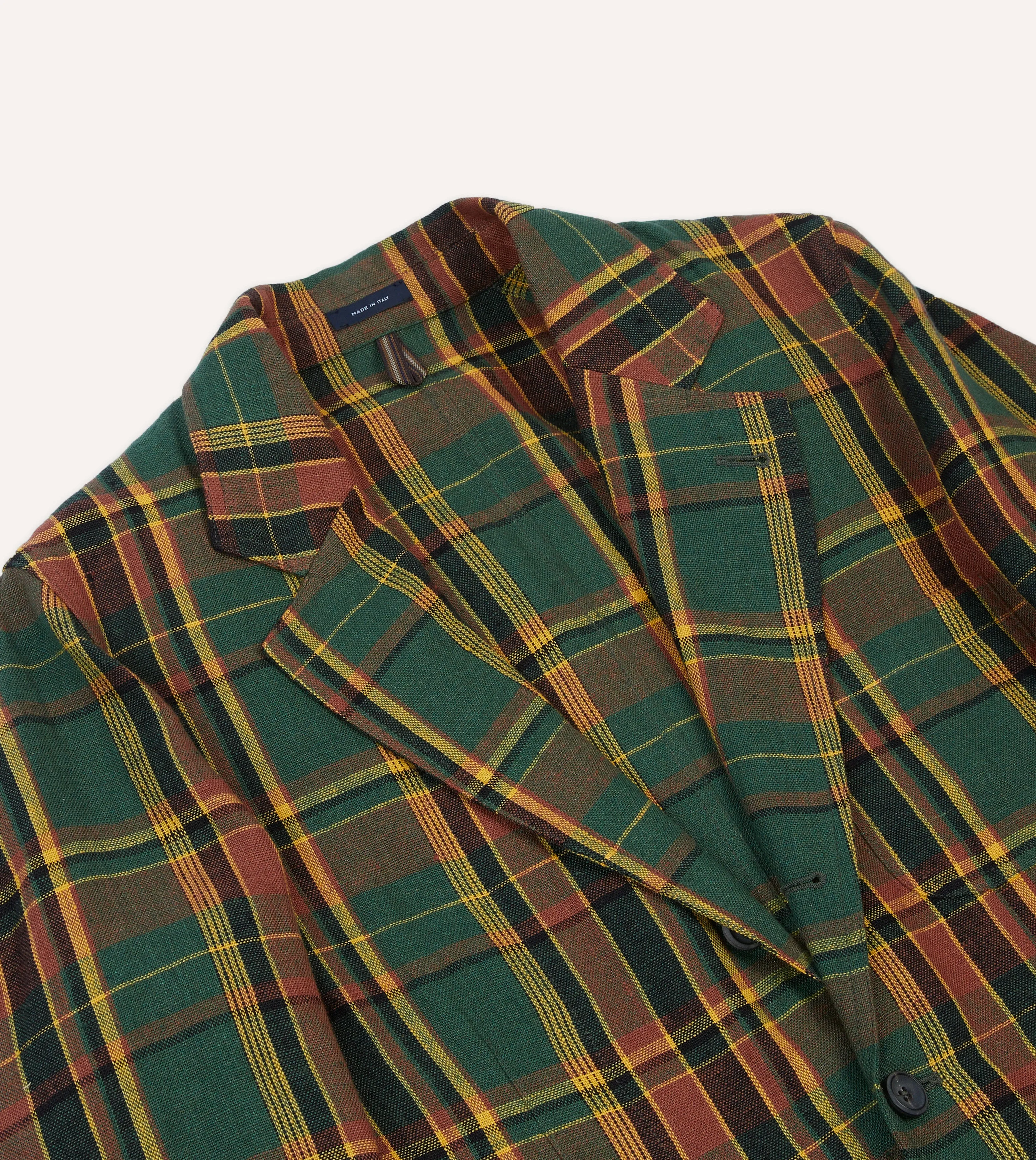 Green Linen Madras Check Games Blazer Mk. I