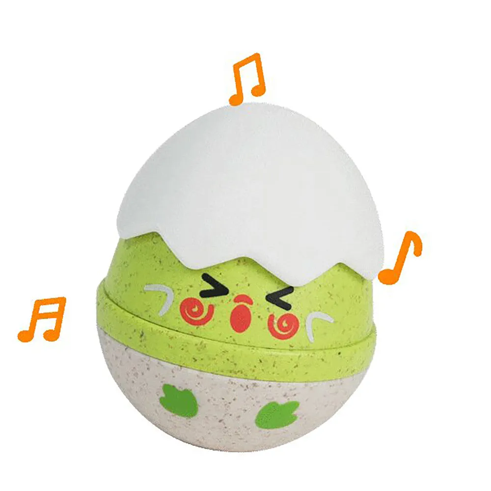 Hape Happy Hatchlings Wobble Rattles – 3pc, Emotive Eggs Edition