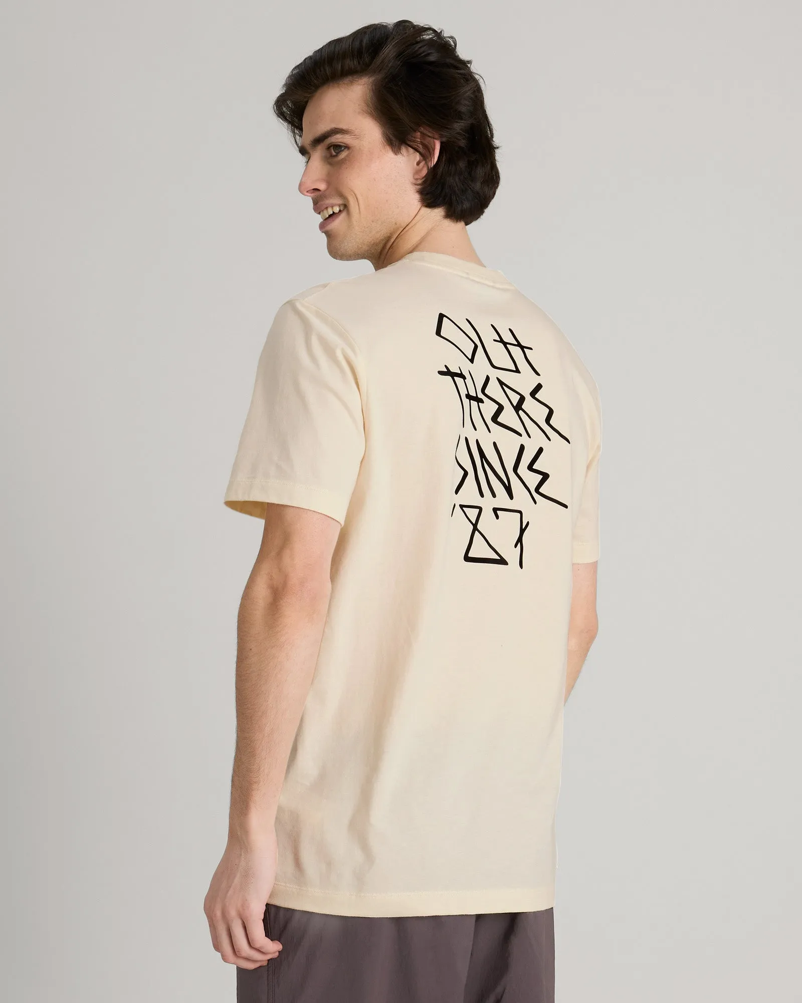 Jason Woodside Kathmandu Logo Men's T-shirt - Natural