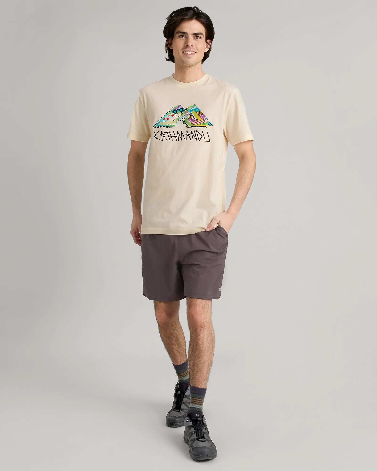 Jason Woodside Kathmandu Logo Men's T-shirt - Natural