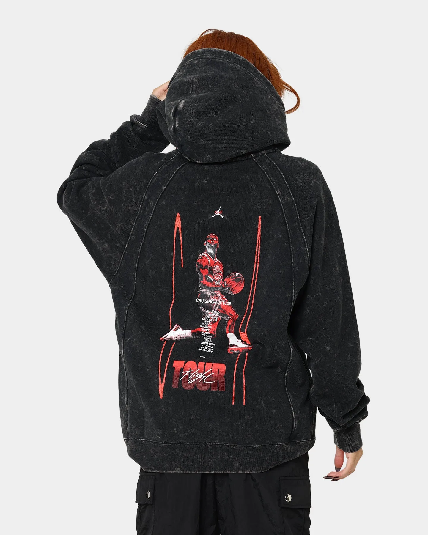 Jordan Flight Heritage French Terry Pullover Hoodie Black