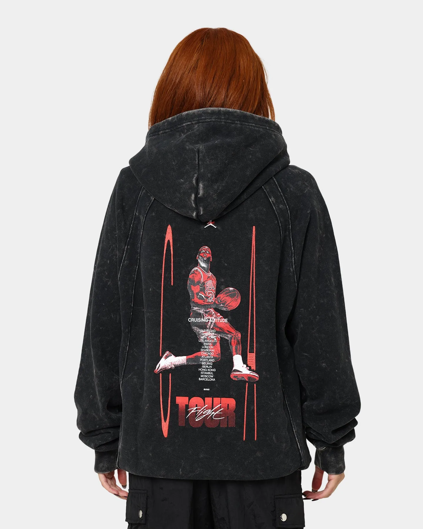 Jordan Flight Heritage French Terry Pullover Hoodie Black