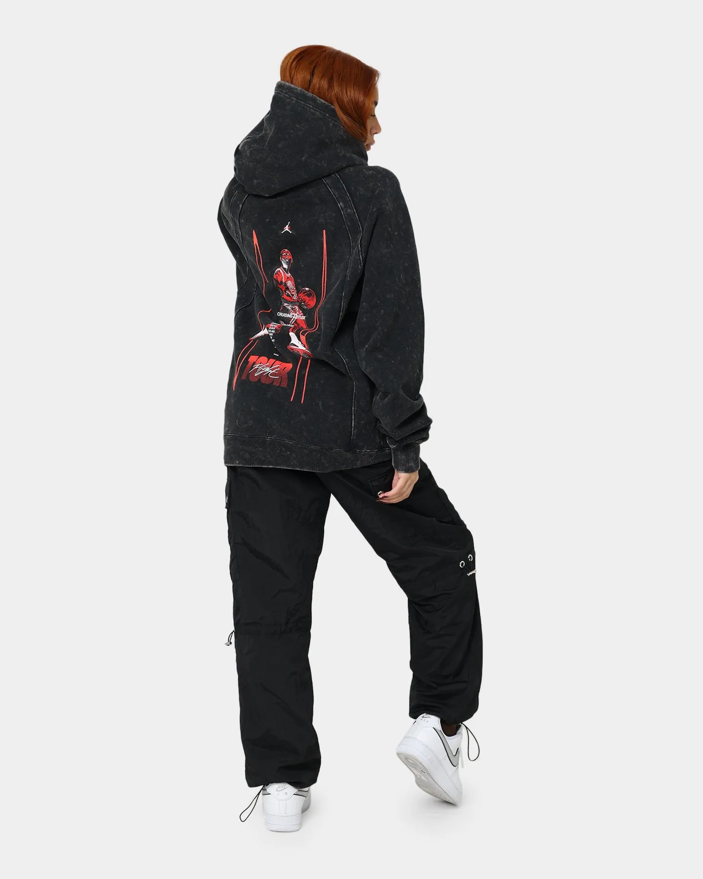 Jordan Flight Heritage French Terry Pullover Hoodie Black
