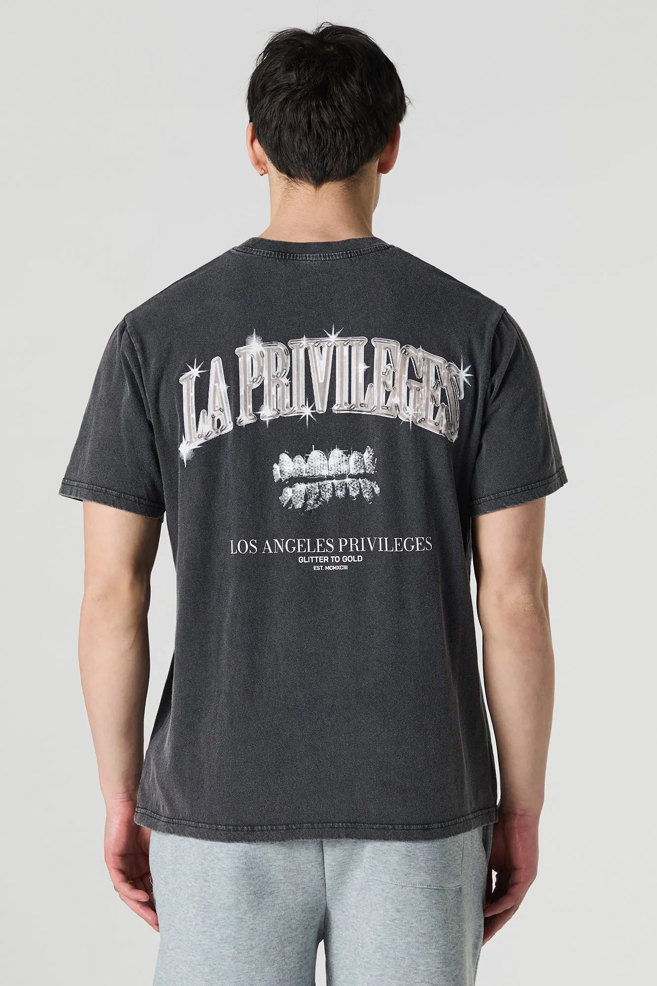 LA Privilege Graphic Washed Relaxed T-Shirt