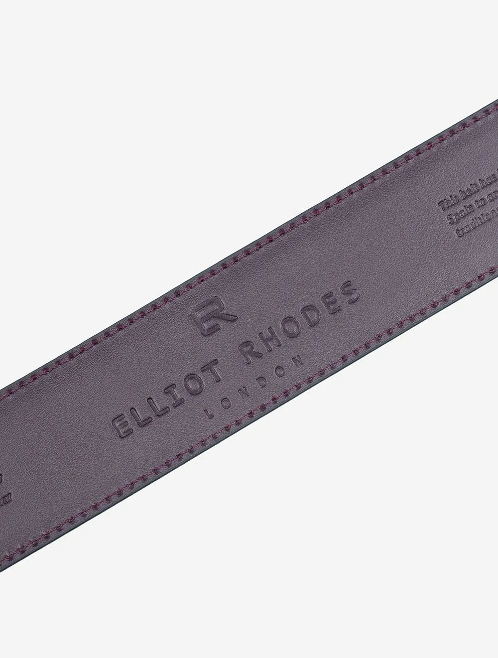 Leather Crocodile Print Belt Chocolate