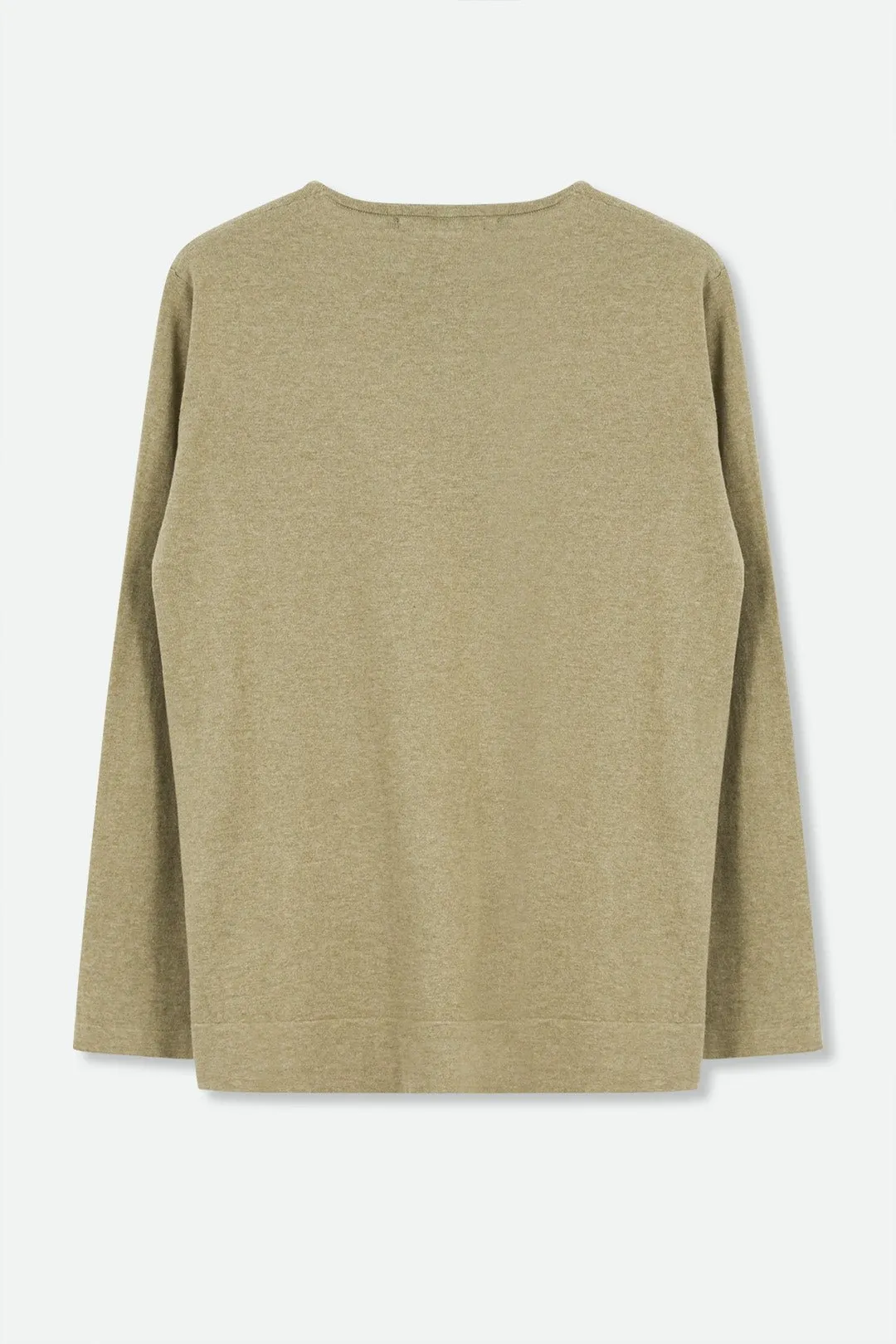 LIMITED EDITION STEVIE LONG SLEEVE CREW IN KNIT PIMA COTTON