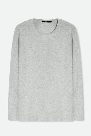 LIMITED EDITION STEVIE LONG SLEEVE CREW IN KNIT PIMA COTTON