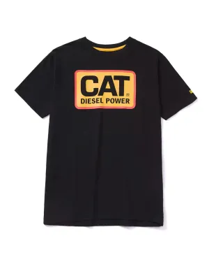 Men's CAT® Diesel Power T-Shirt - Black/Orange