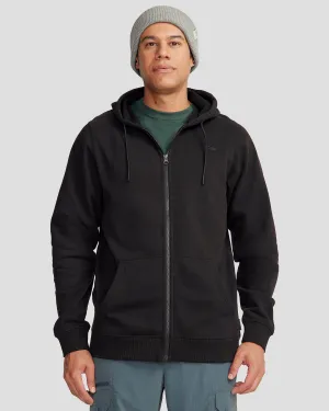 Men's Full-zip Hoodie - Black Stingray