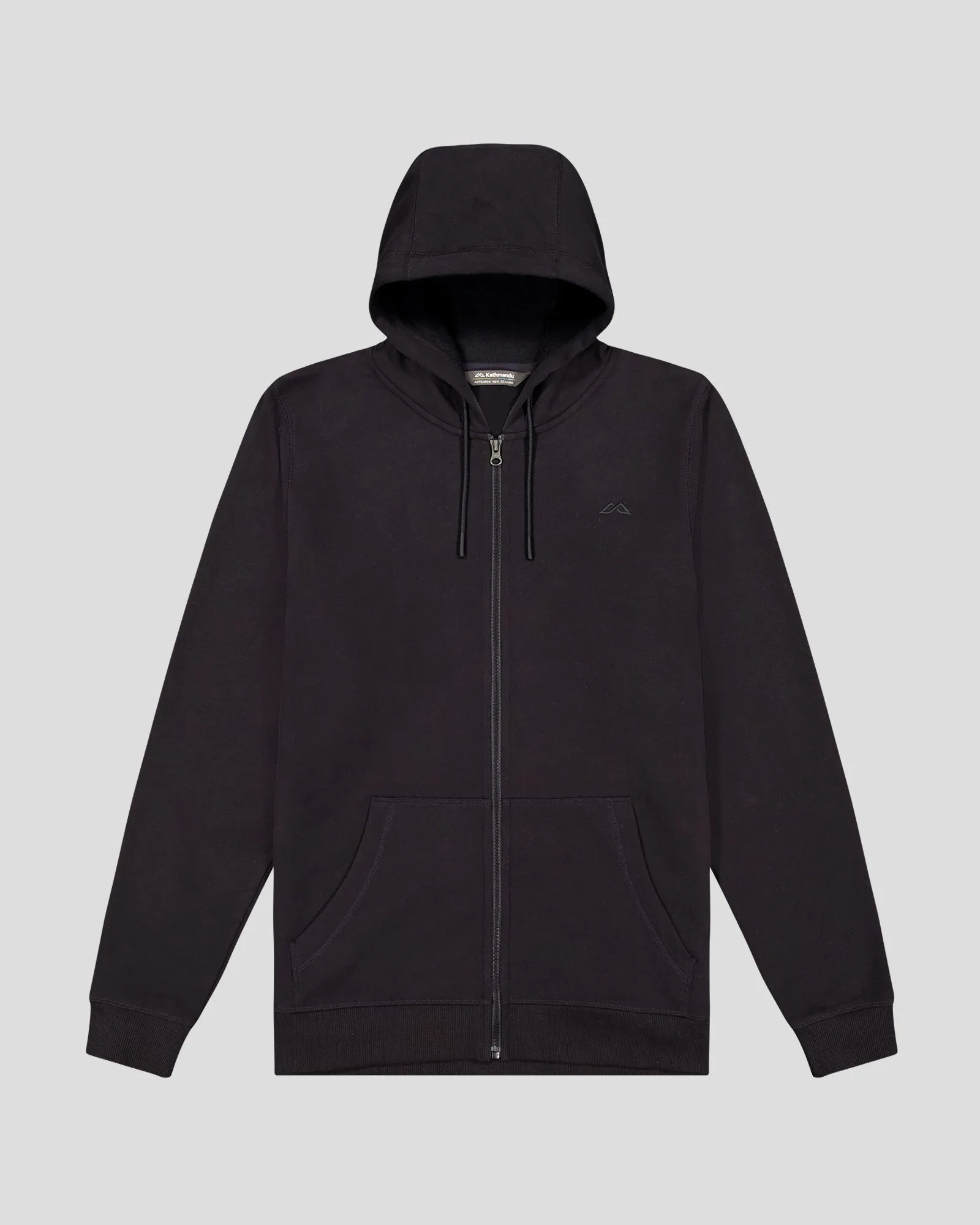 Men's Full-zip Hoodie - Black Stingray