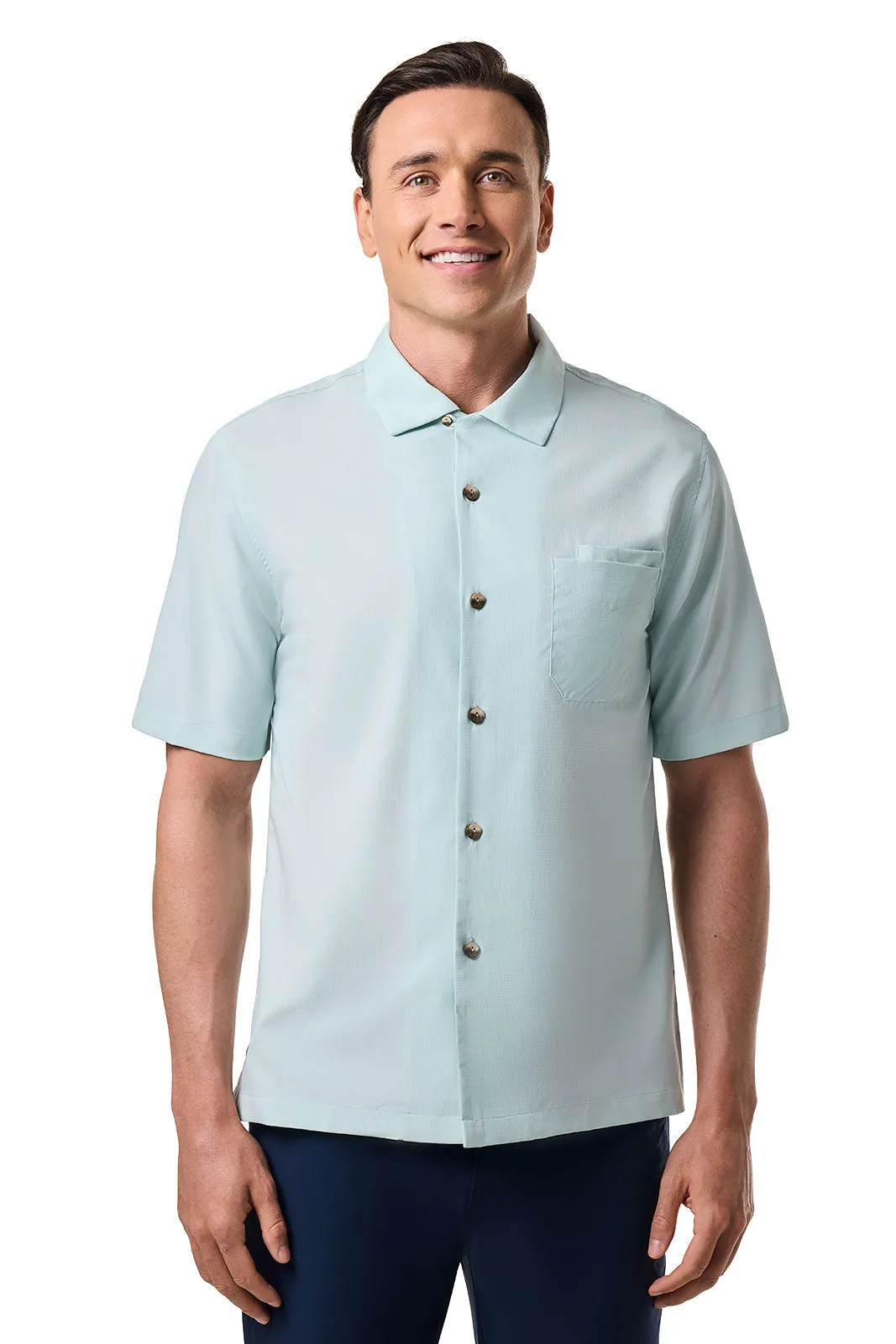 Men's Safari Camp Shirt | Misty Aqua