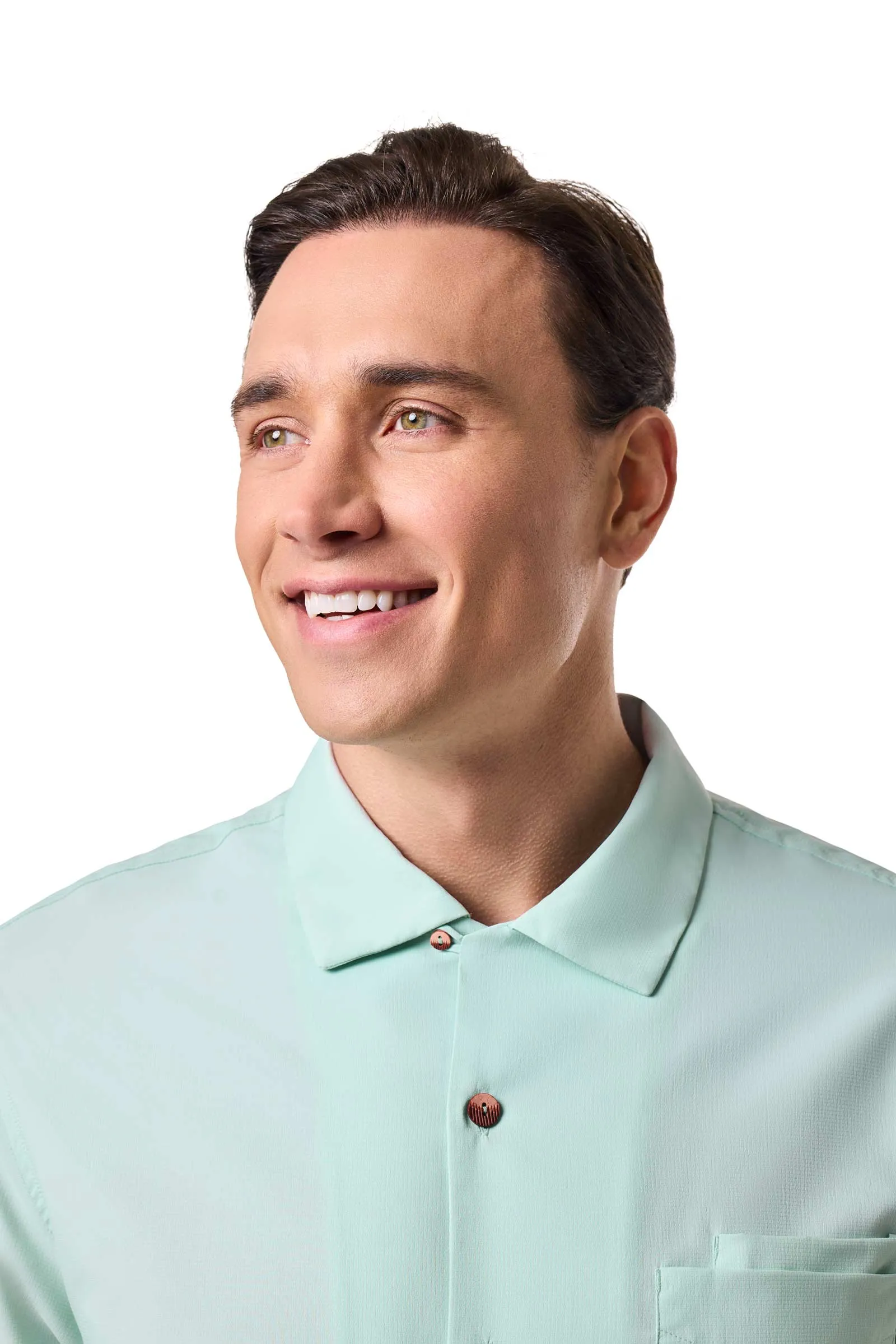 Men's Safari Camp Shirt | Misty Aqua