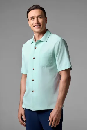 Men's Safari Camp Shirt | Misty Aqua