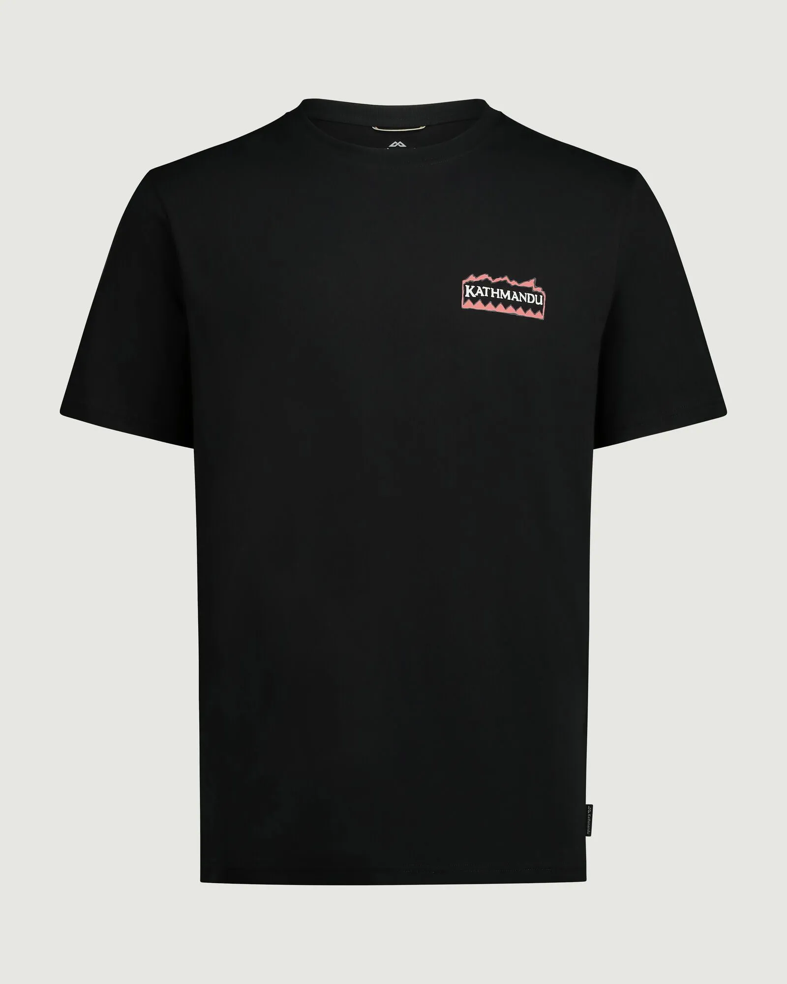 Men's Summit Print Organic Cotton T-shirt - Black