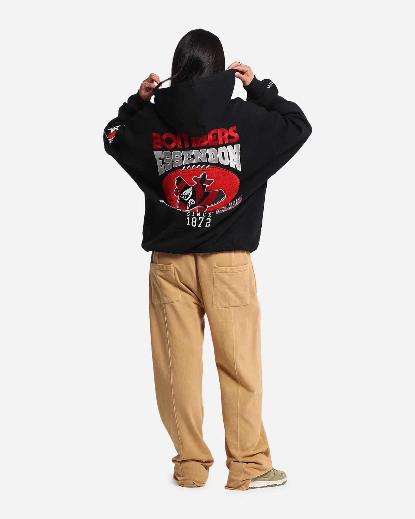 Mitchell & Ness Essendon Bombers Team Hoodie Solid Black