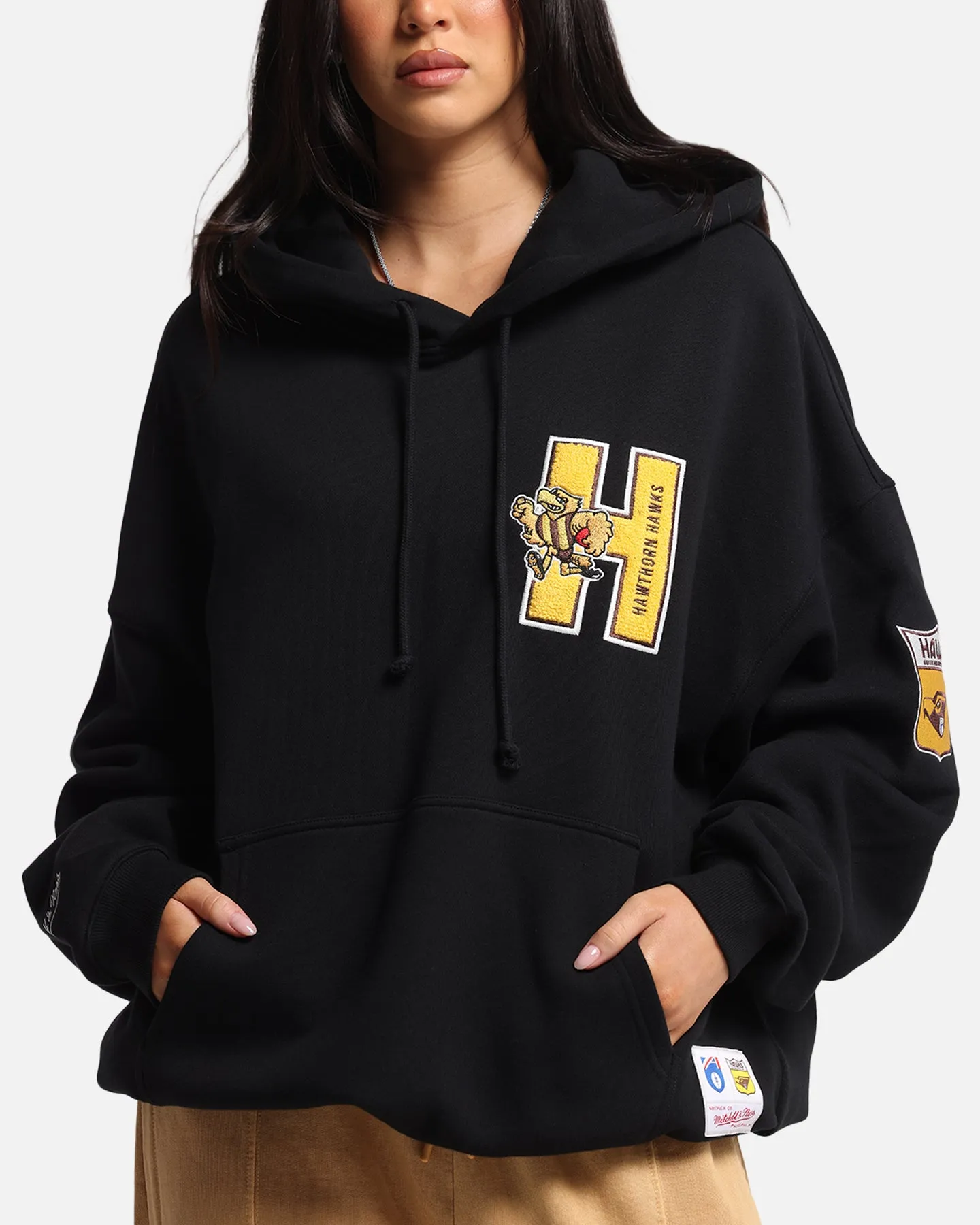 Mitchell & Ness Hawthorn Hawks Team Hoodie Solid Black