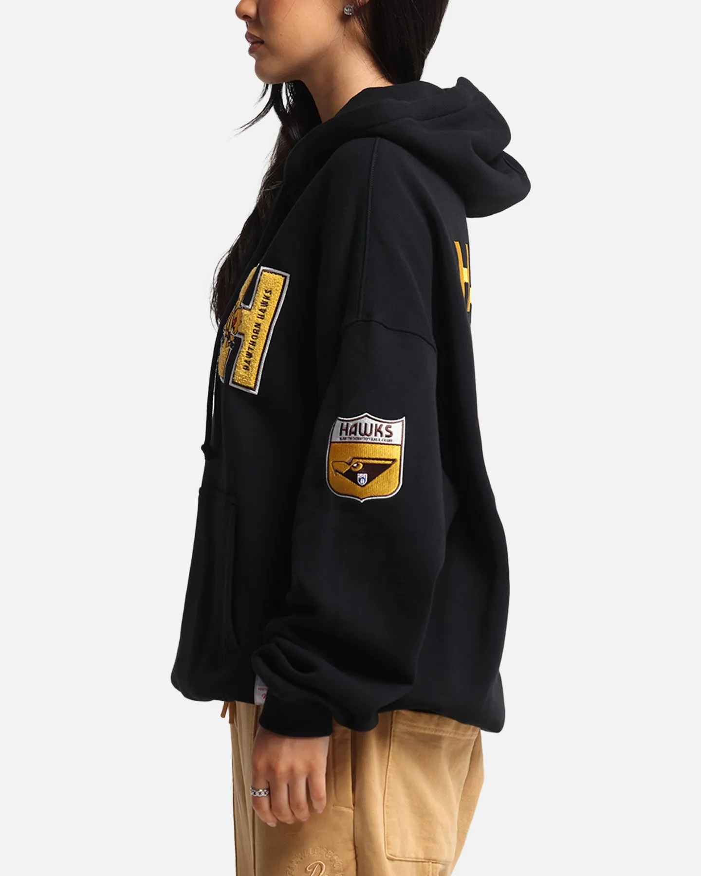 Mitchell & Ness Hawthorn Hawks Team Hoodie Solid Black