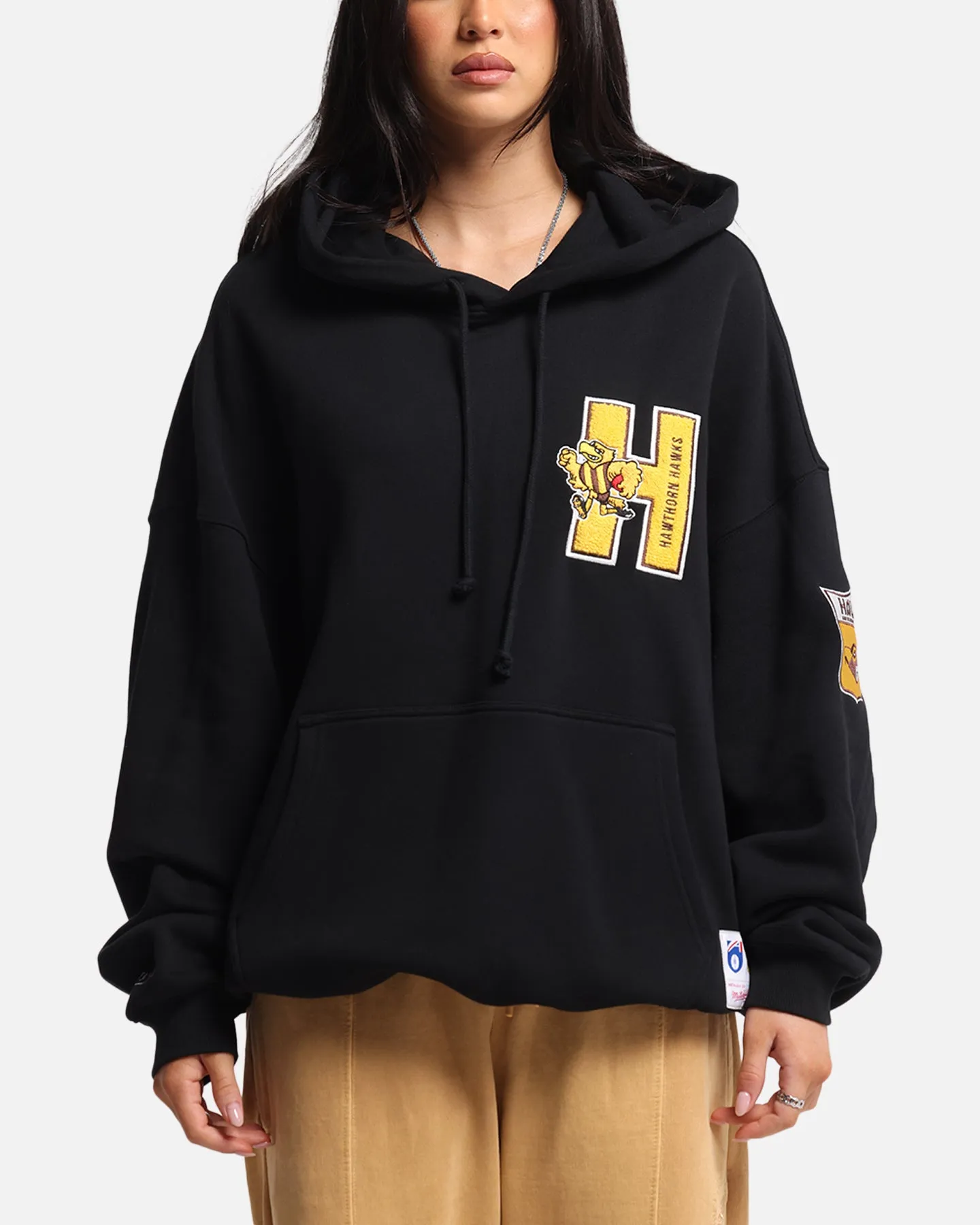 Mitchell & Ness Hawthorn Hawks Team Hoodie Solid Black