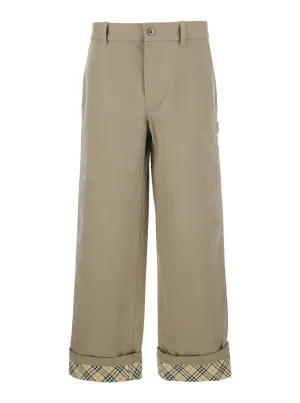 Mw Relaxed Check Lined Work Trousers