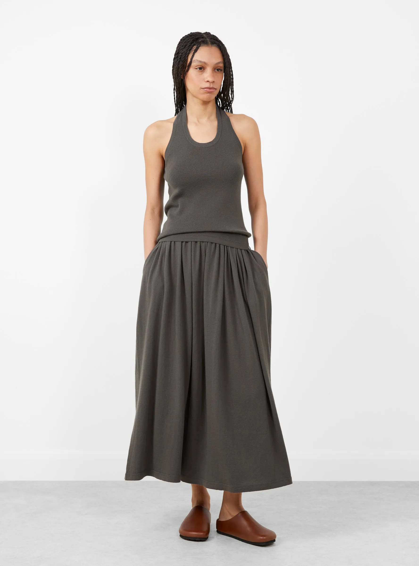 N°409 Jerry Cotton Cashmere Top Mud