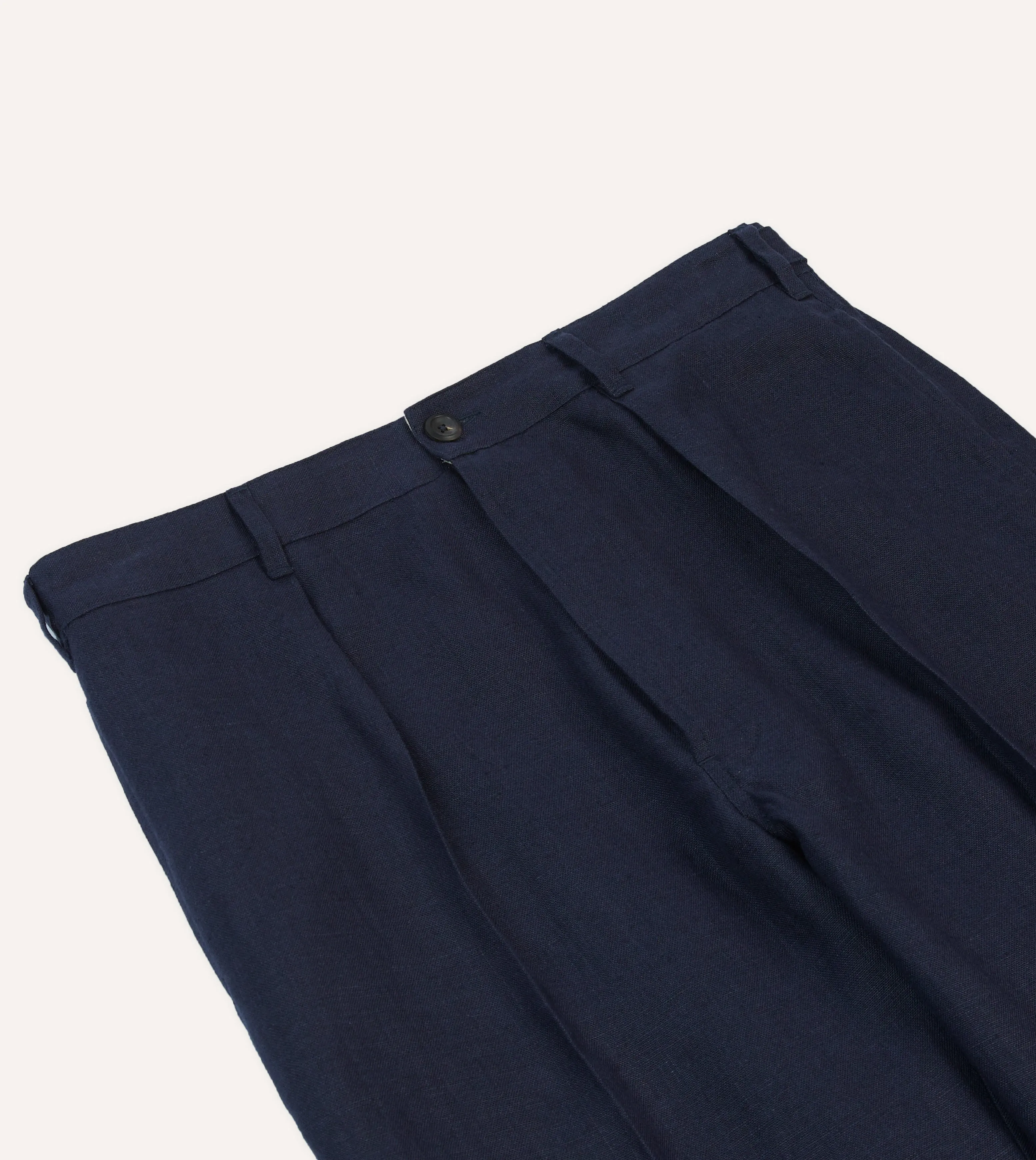 Navy Antique Linen Games Trousers