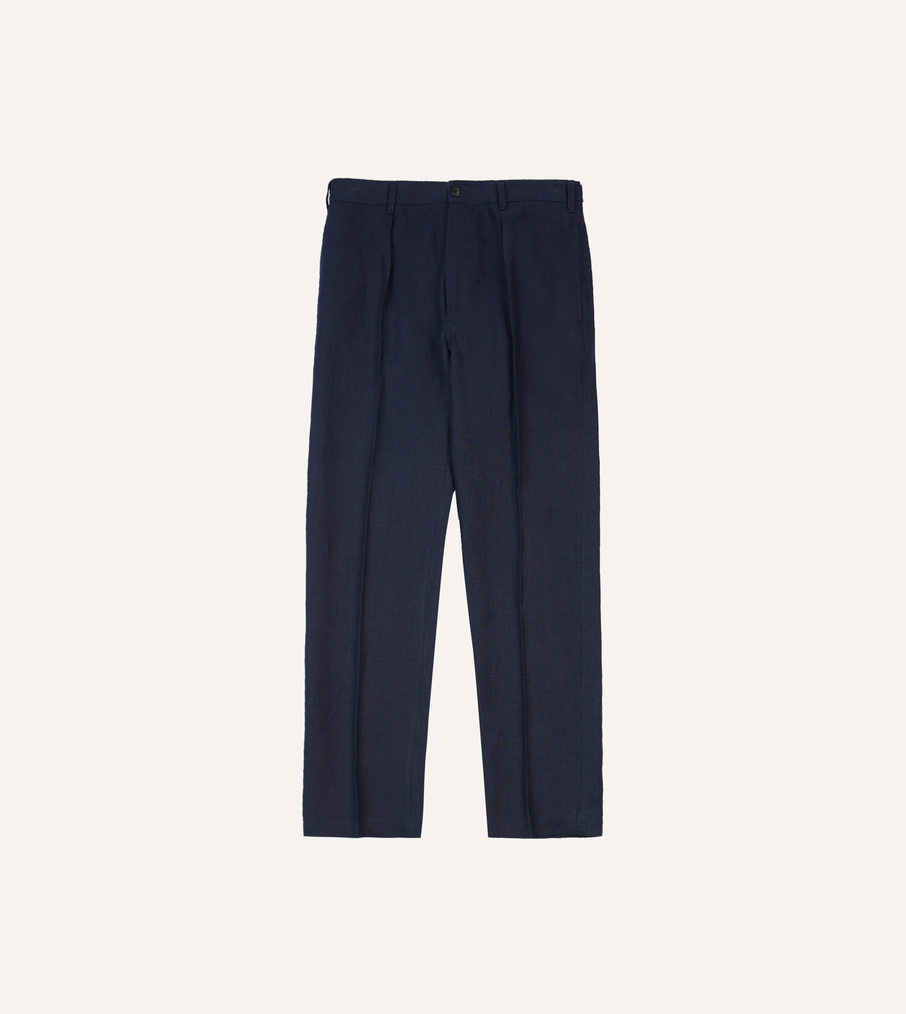 Navy Antique Linen Games Trousers