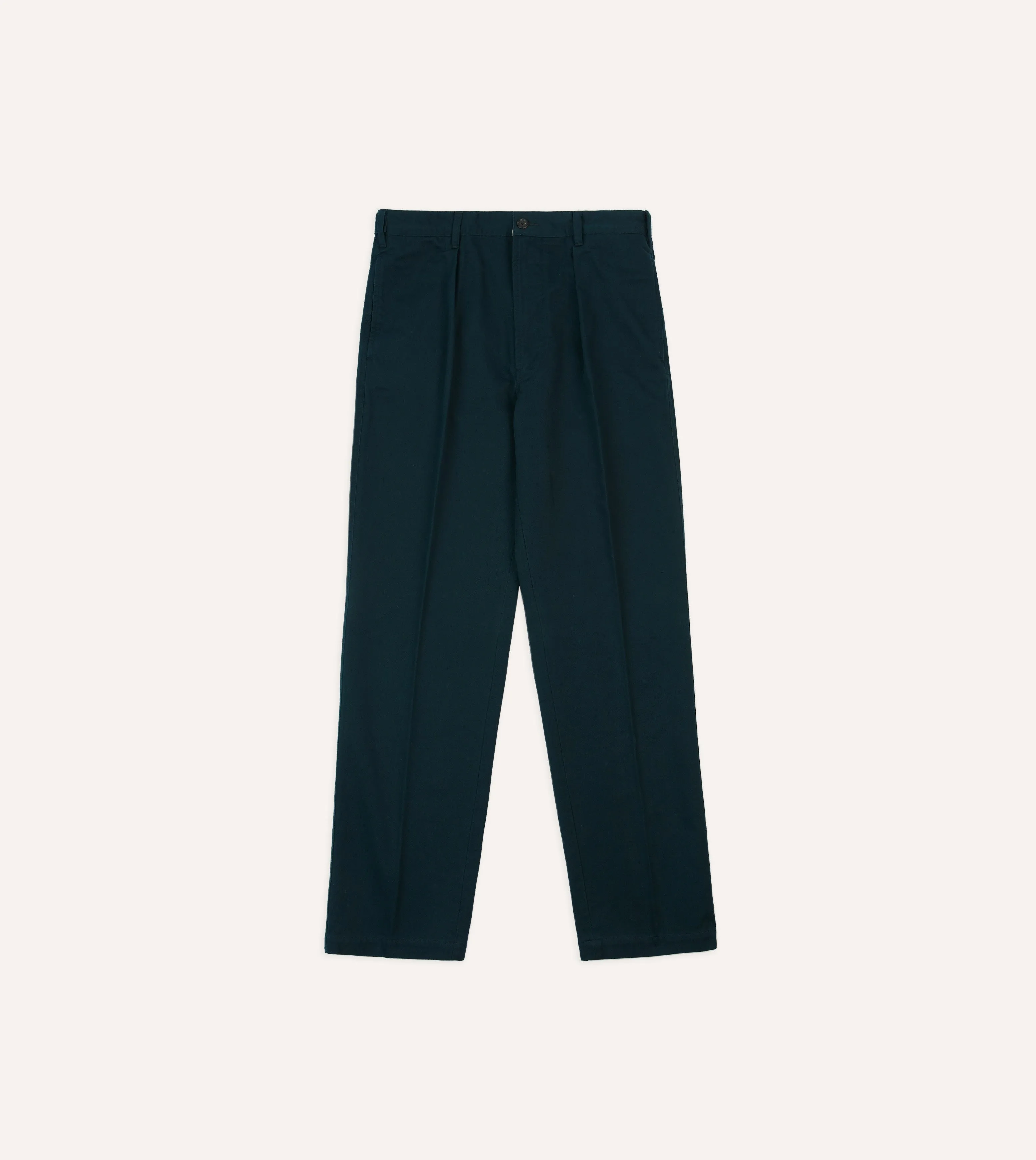 Navy Vintage Wash Cotton Games Trousers