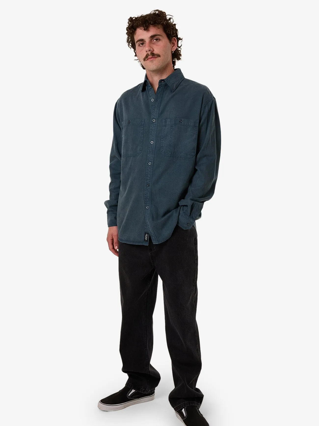 New Issue Long Sleeve Work Shirt - Petrol
