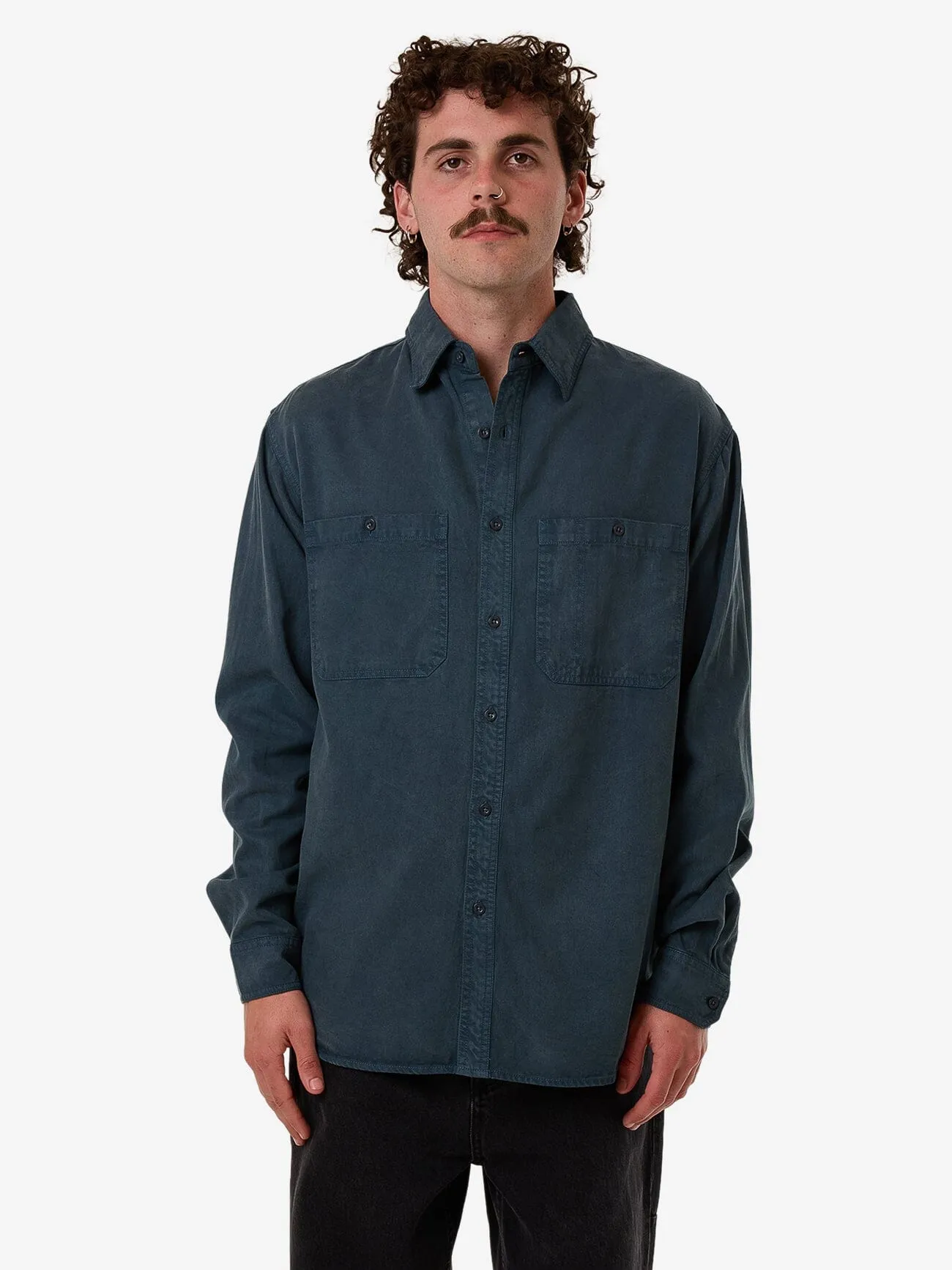 New Issue Long Sleeve Work Shirt - Petrol