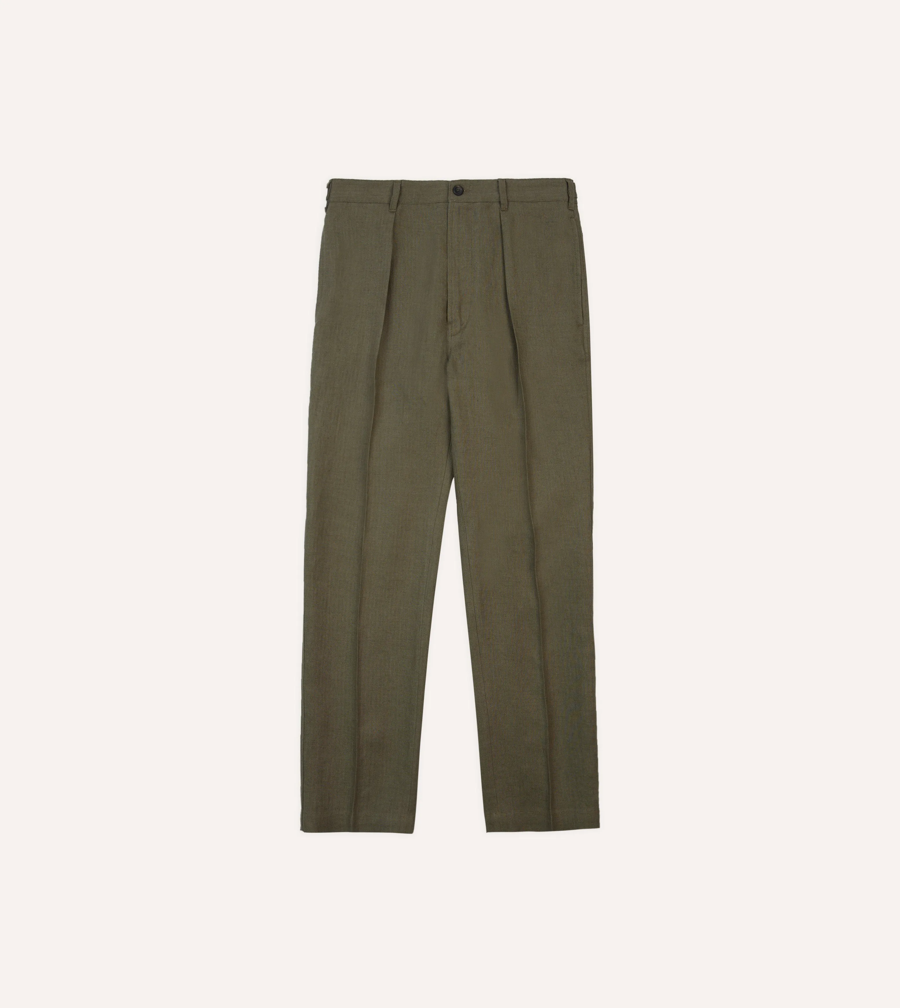 Olive Antique Linen Games Trousers