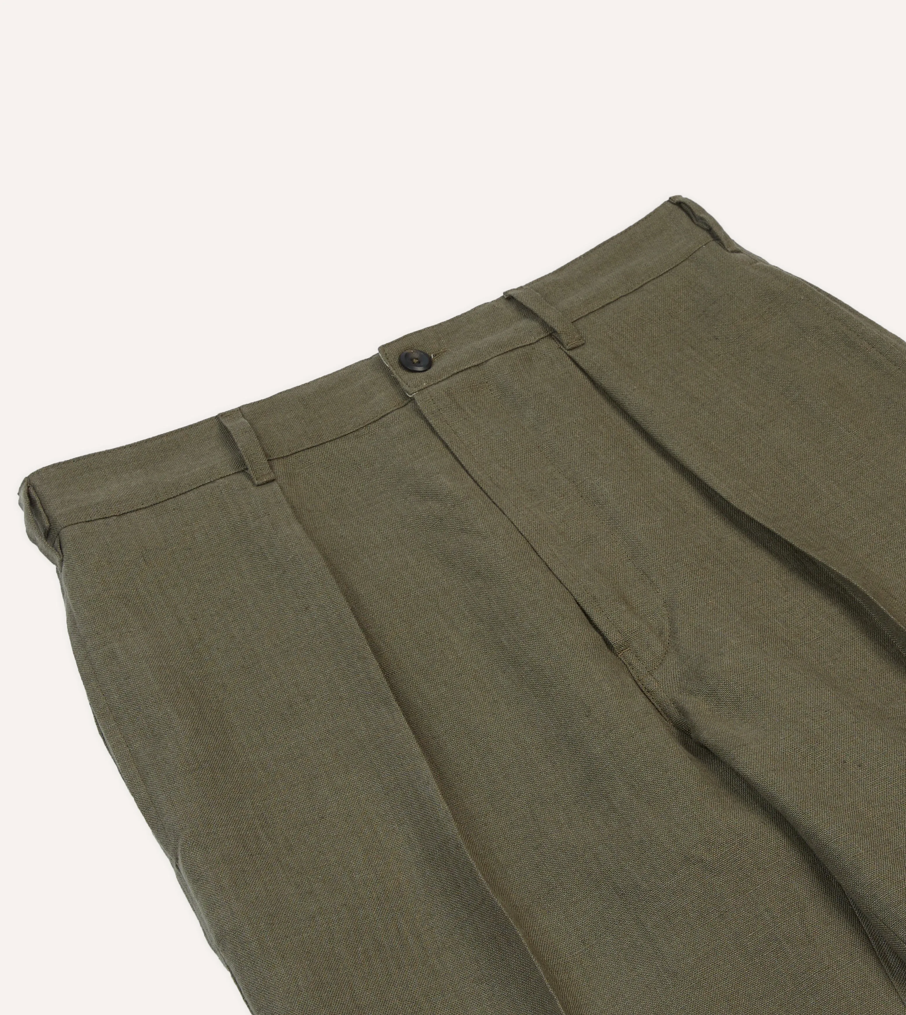 Olive Antique Linen Games Trousers
