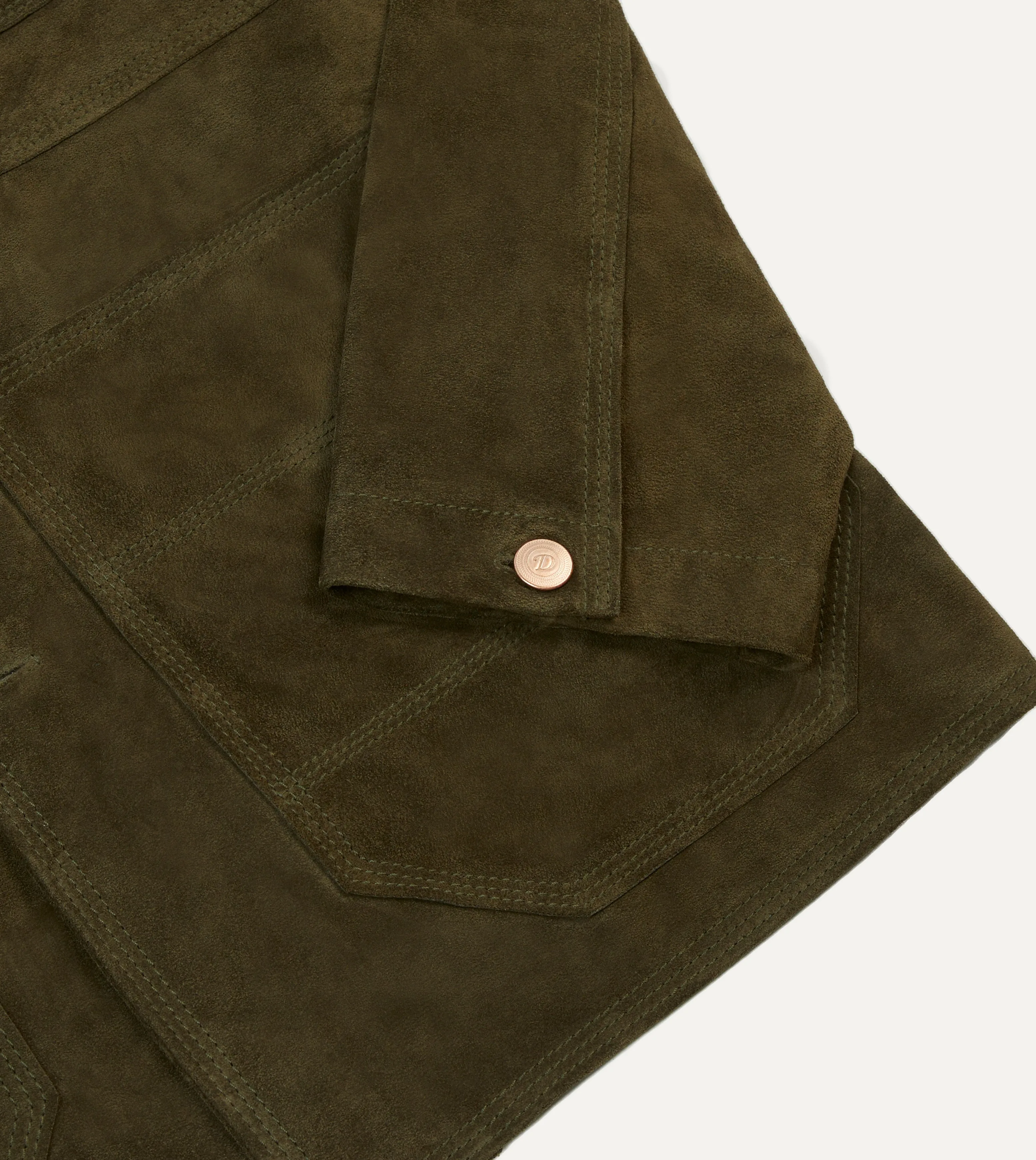 Olive Suede Welder Jacket