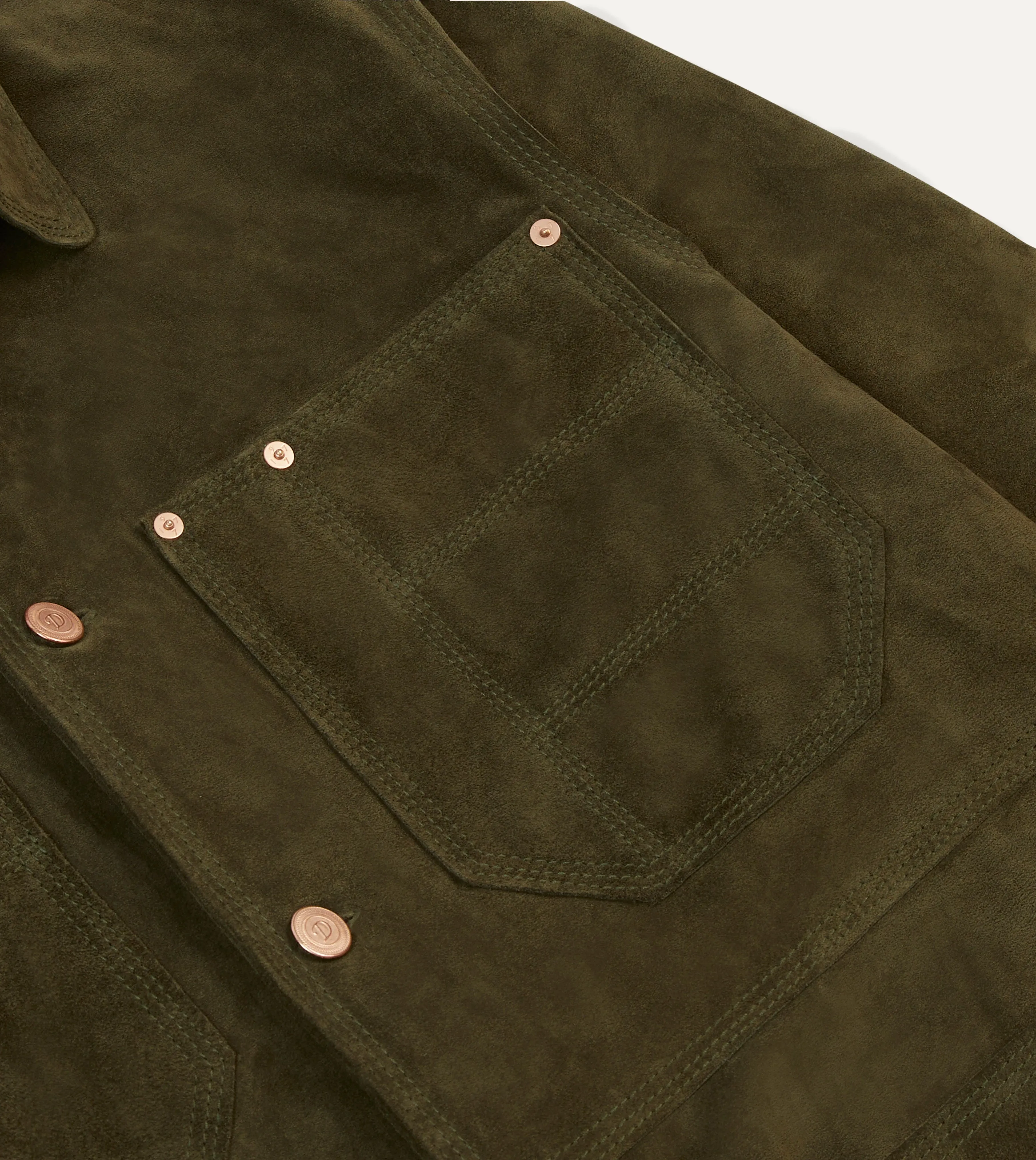 Olive Suede Welder Jacket