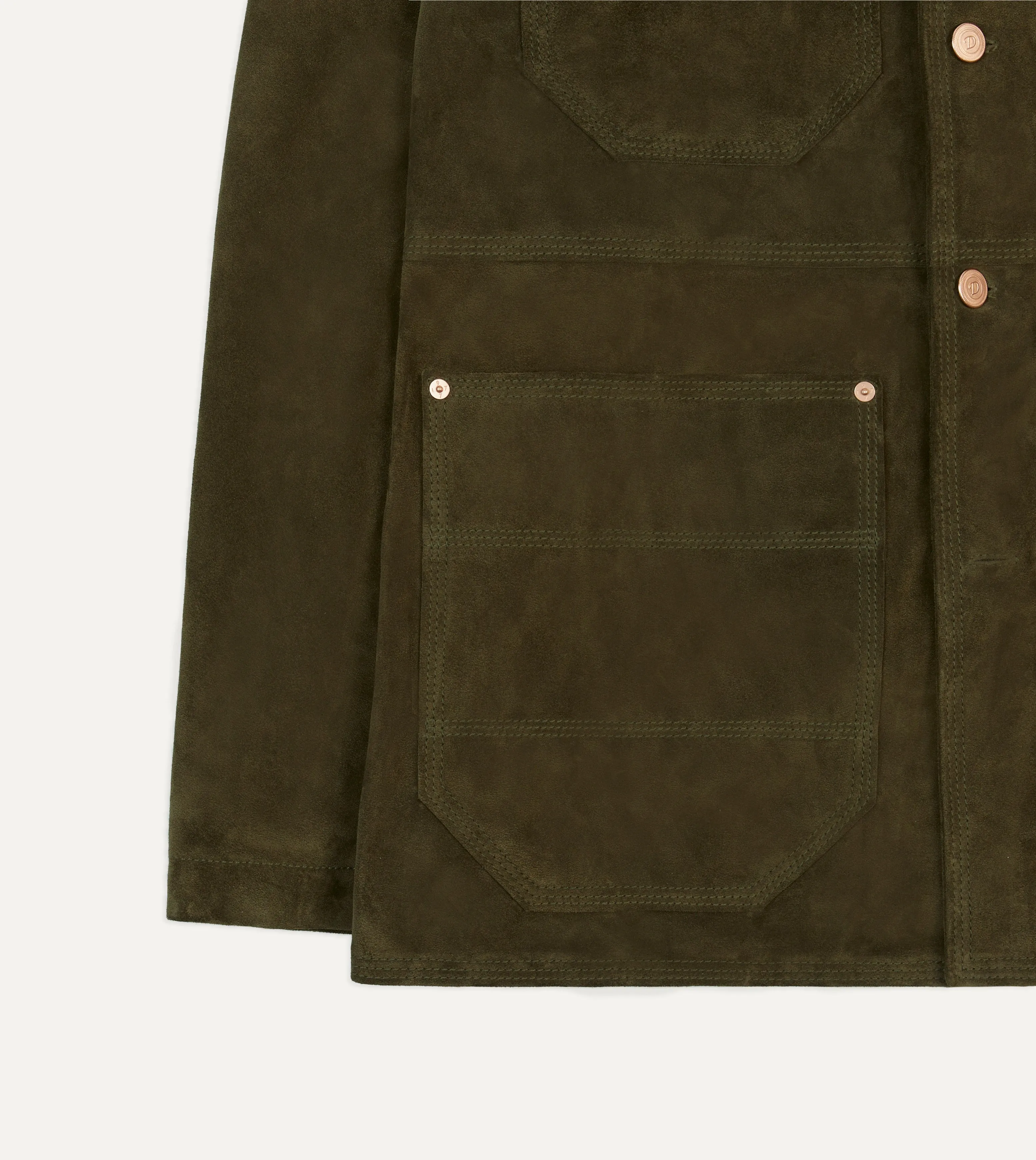 Olive Suede Welder Jacket