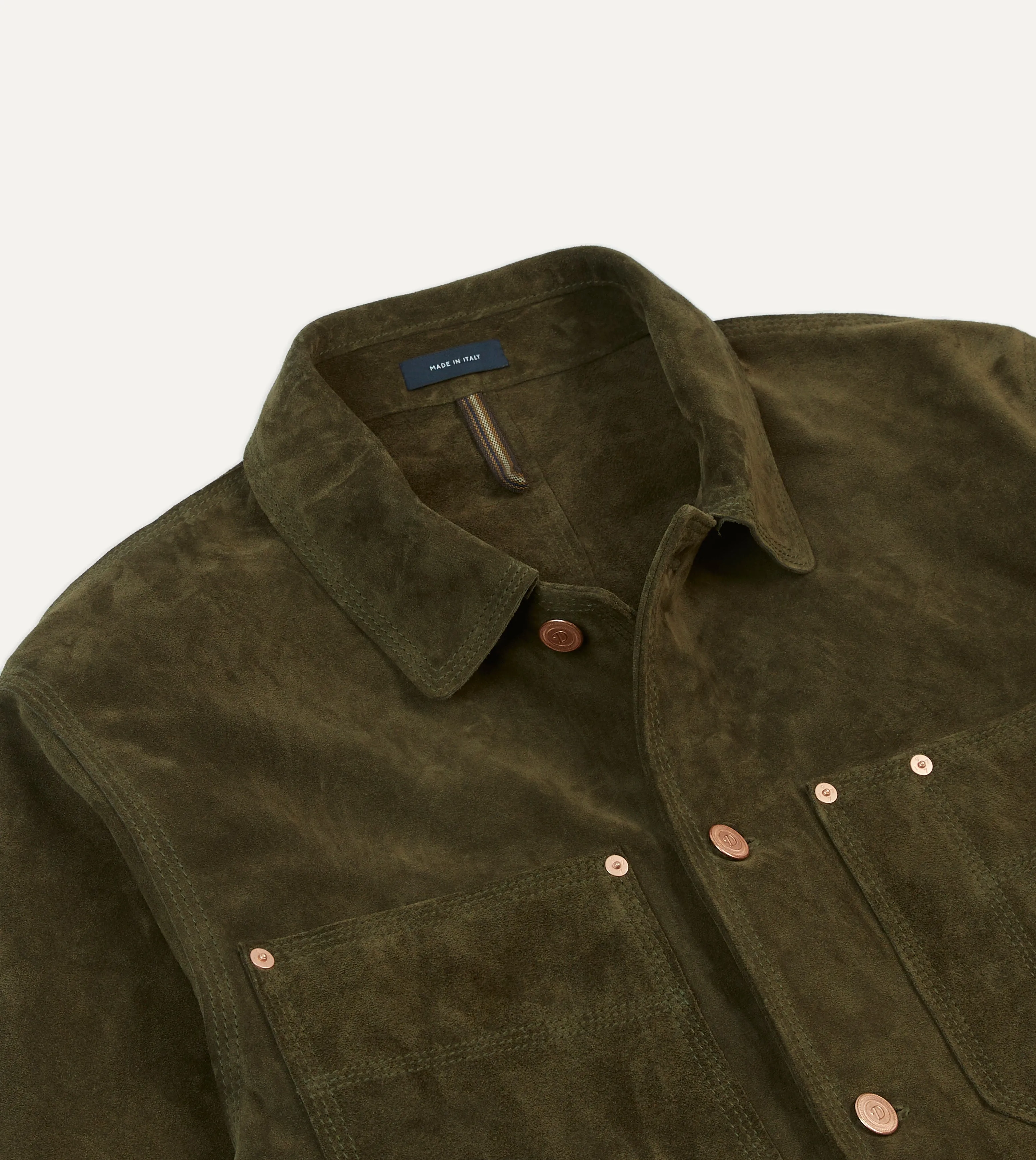 Olive Suede Welder Jacket